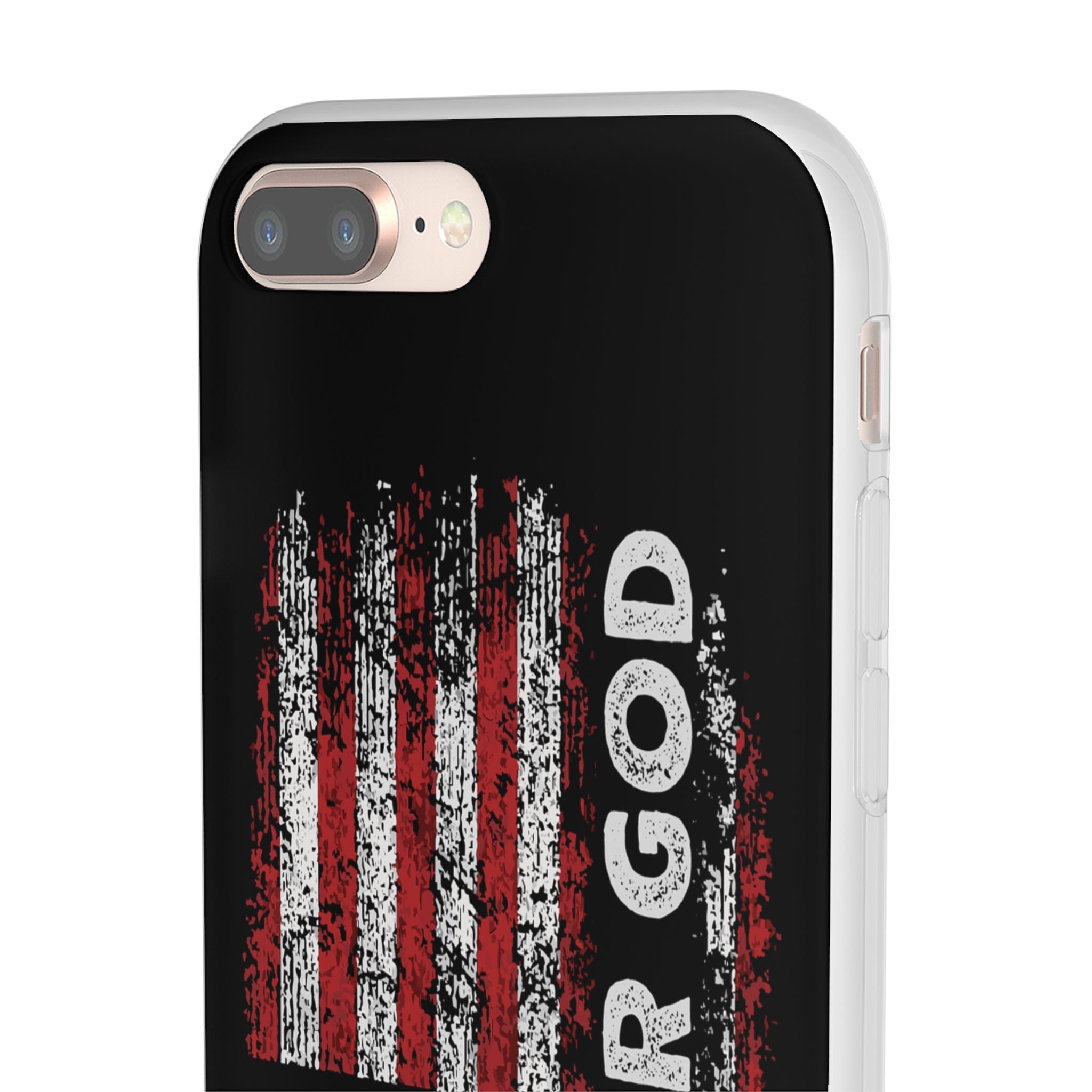 One Nation Under God American Flag - Flexi Case Apple iPhone Case