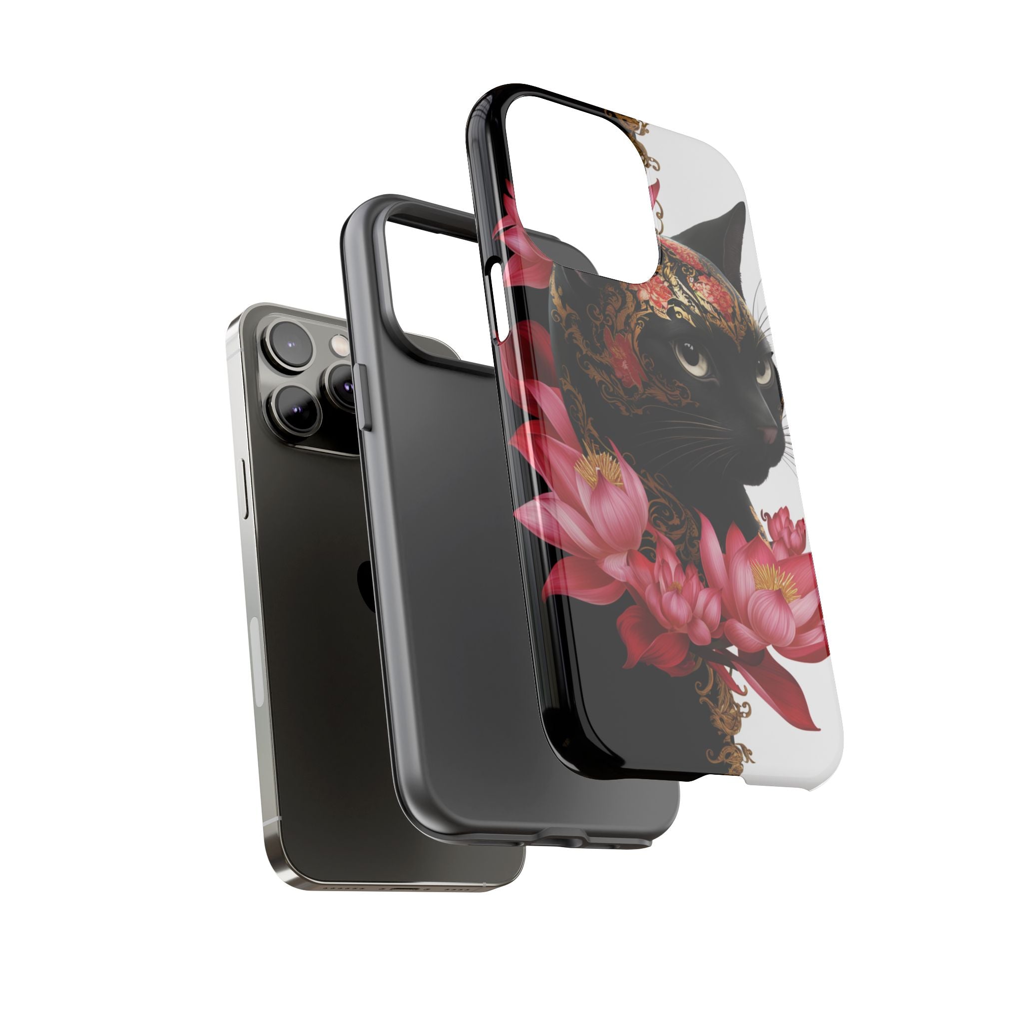 Yin & Yang Mystic Cat - Tough Guard Apple iPhone Case
