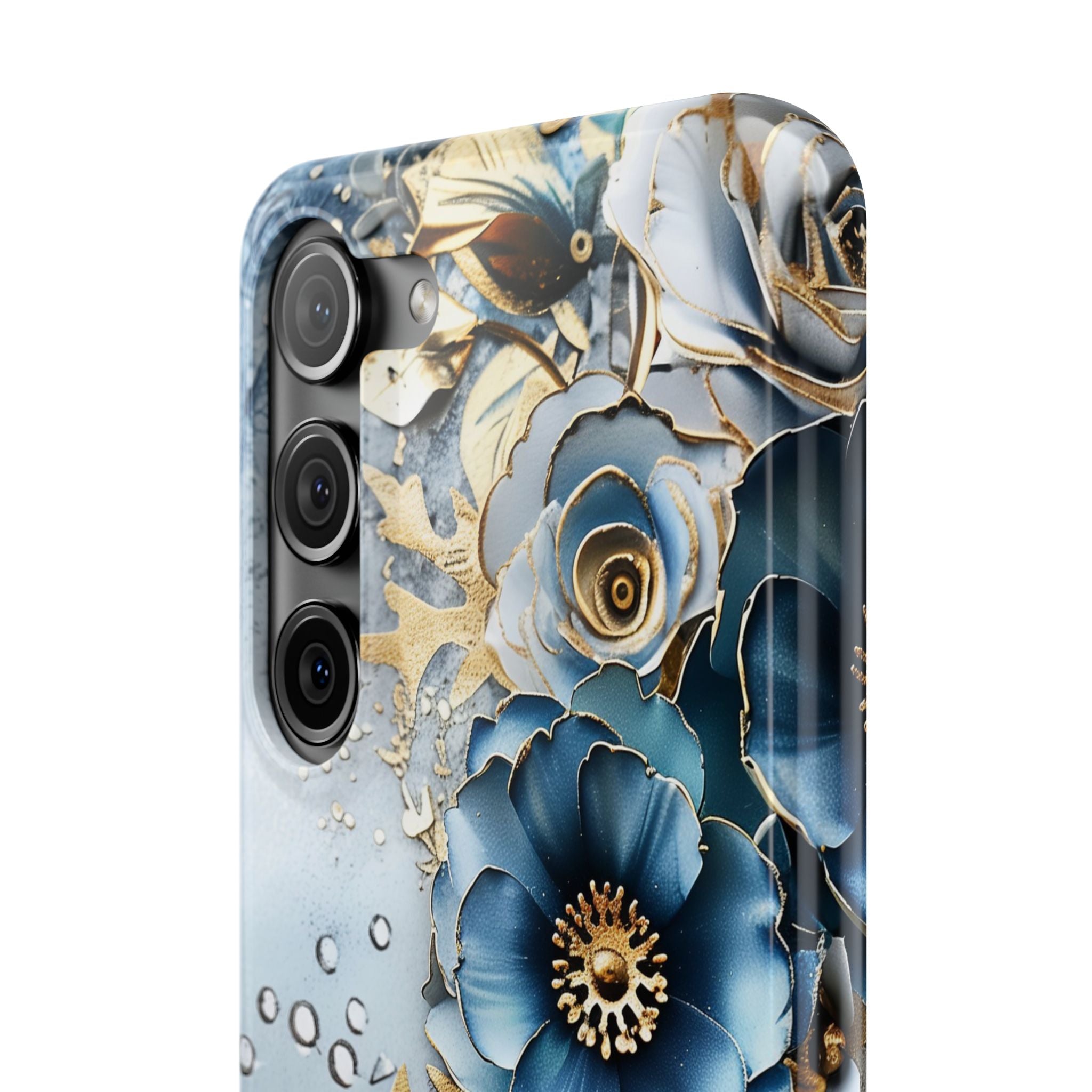 Blooming Blue Floral Bouquet - Slim Guard Samsung Galaxy Case