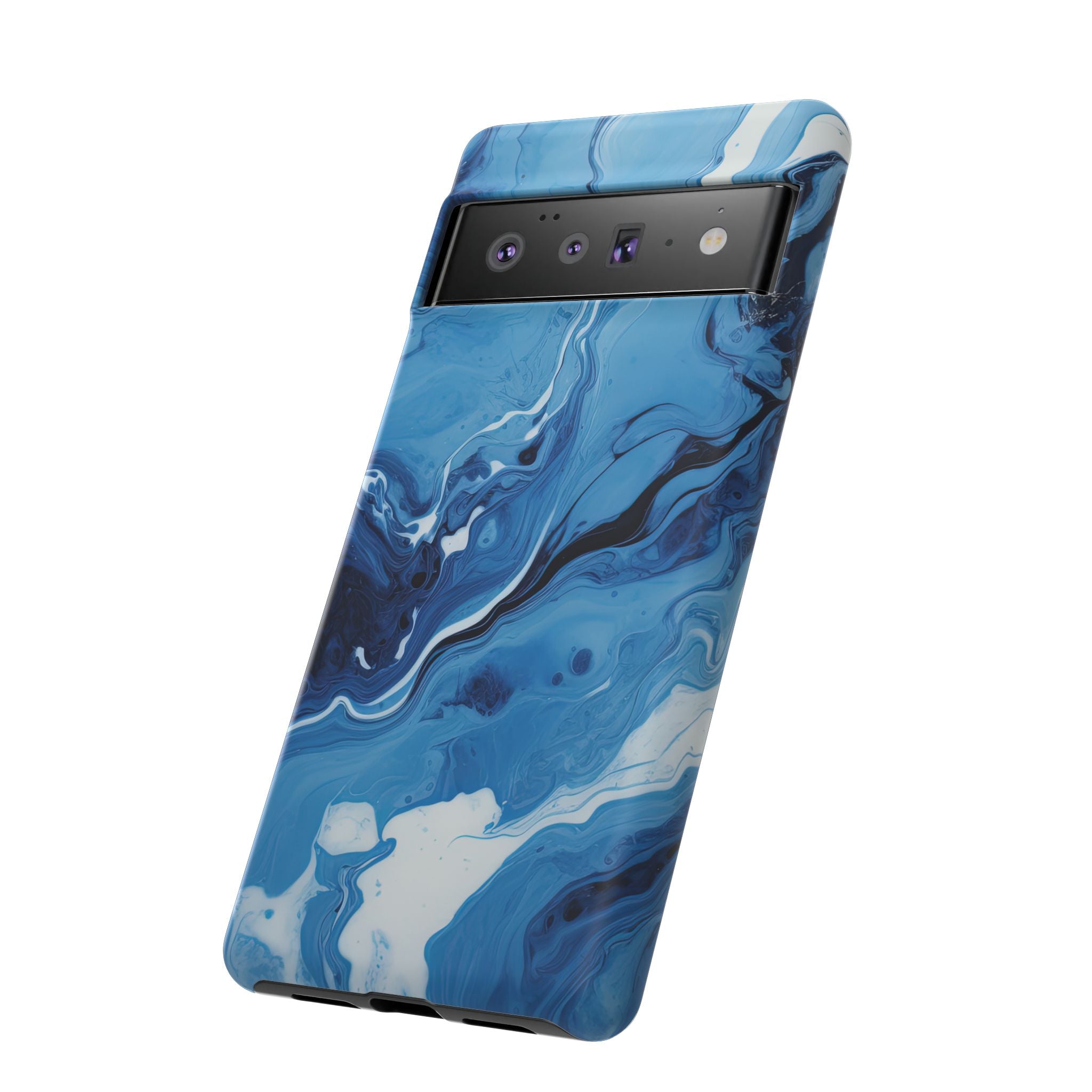 Blue Ocean Wave Marble - Tough Guard Google Pixel Case