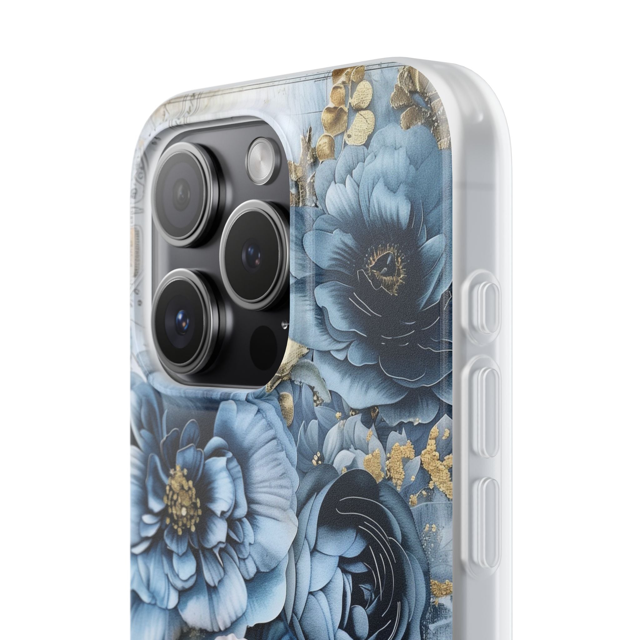 Blooming Blue Floral Bouquet Flexi Case - Apple iPhone Case