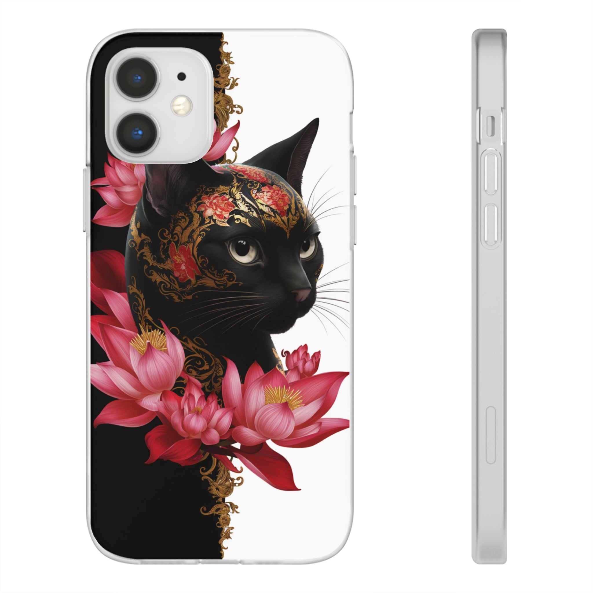 Yin & Yang Mystic Cat - Flexi Case Apple iPhone Case