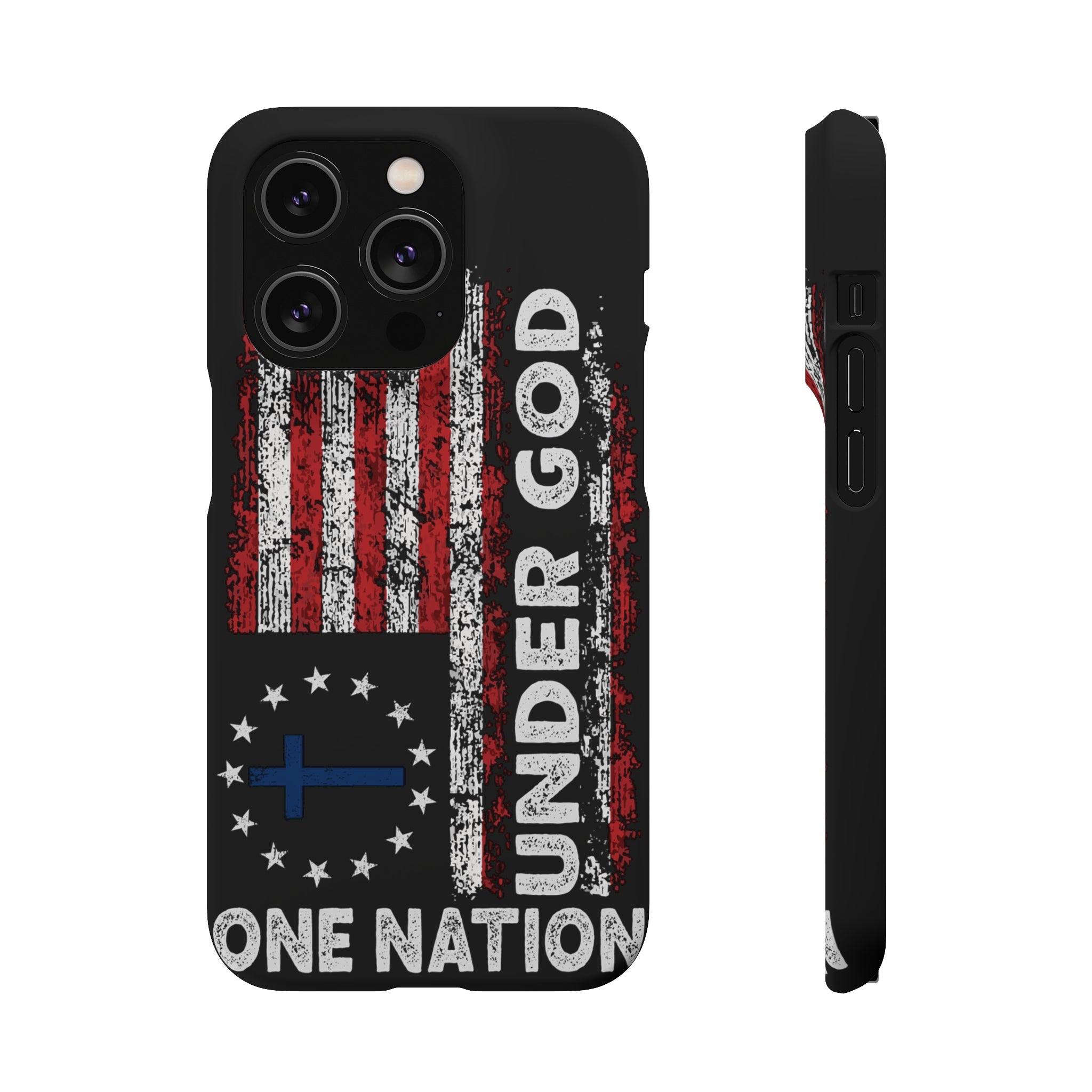 One Nation Under God American Flag - Snap Case Apple iPhone Case