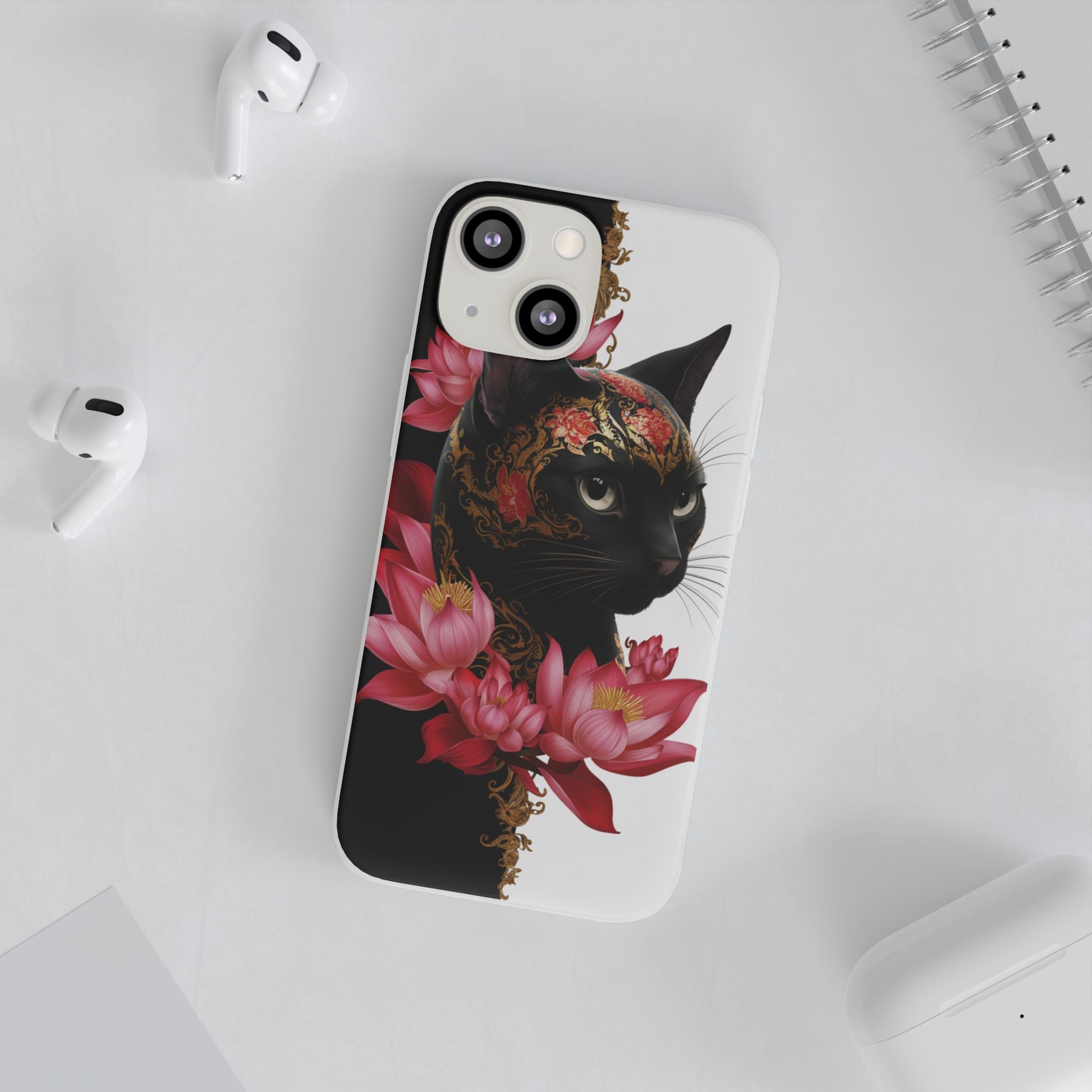 Yin & Yang Mystic Cat - Flexi Case Apple iPhone Case