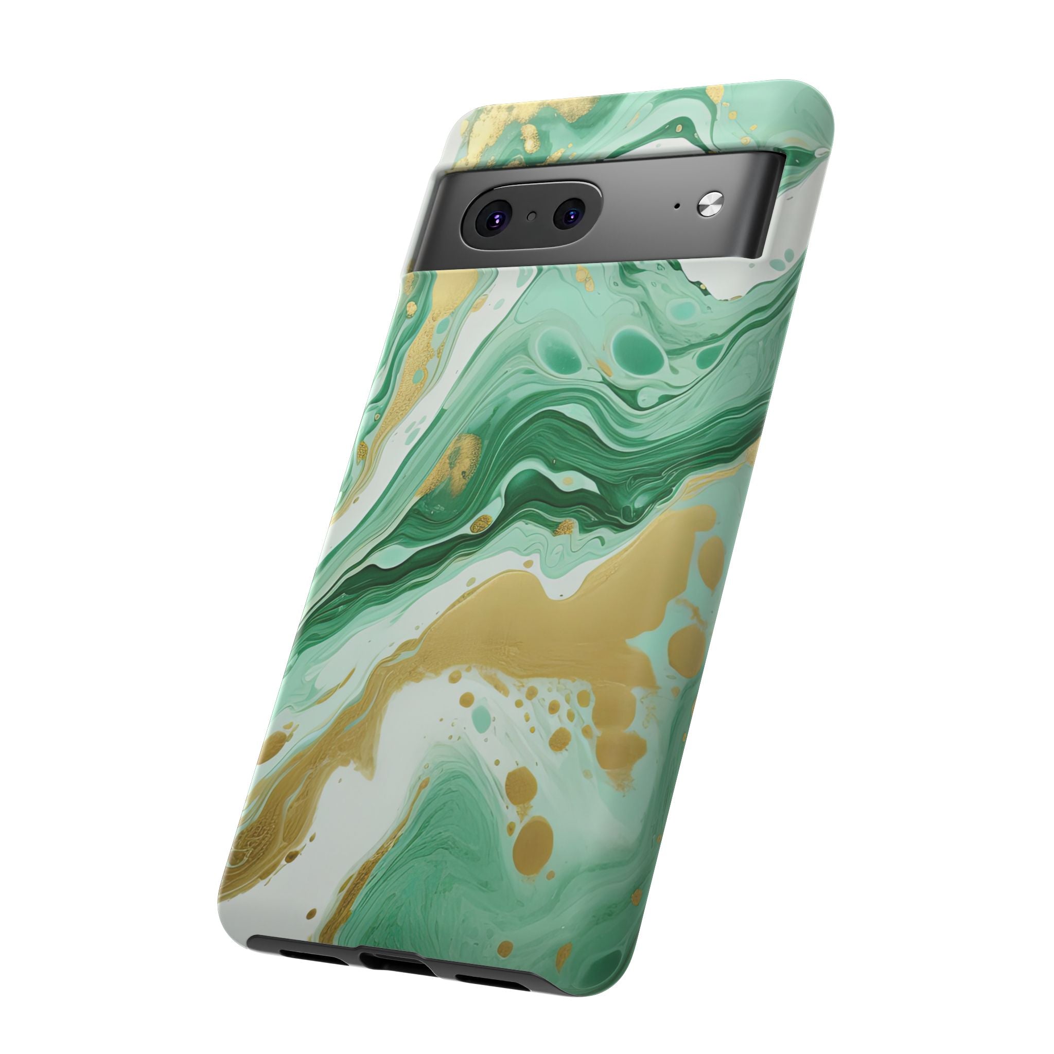 Emerald Gold Marble - Tough Guard Google Pixel Case