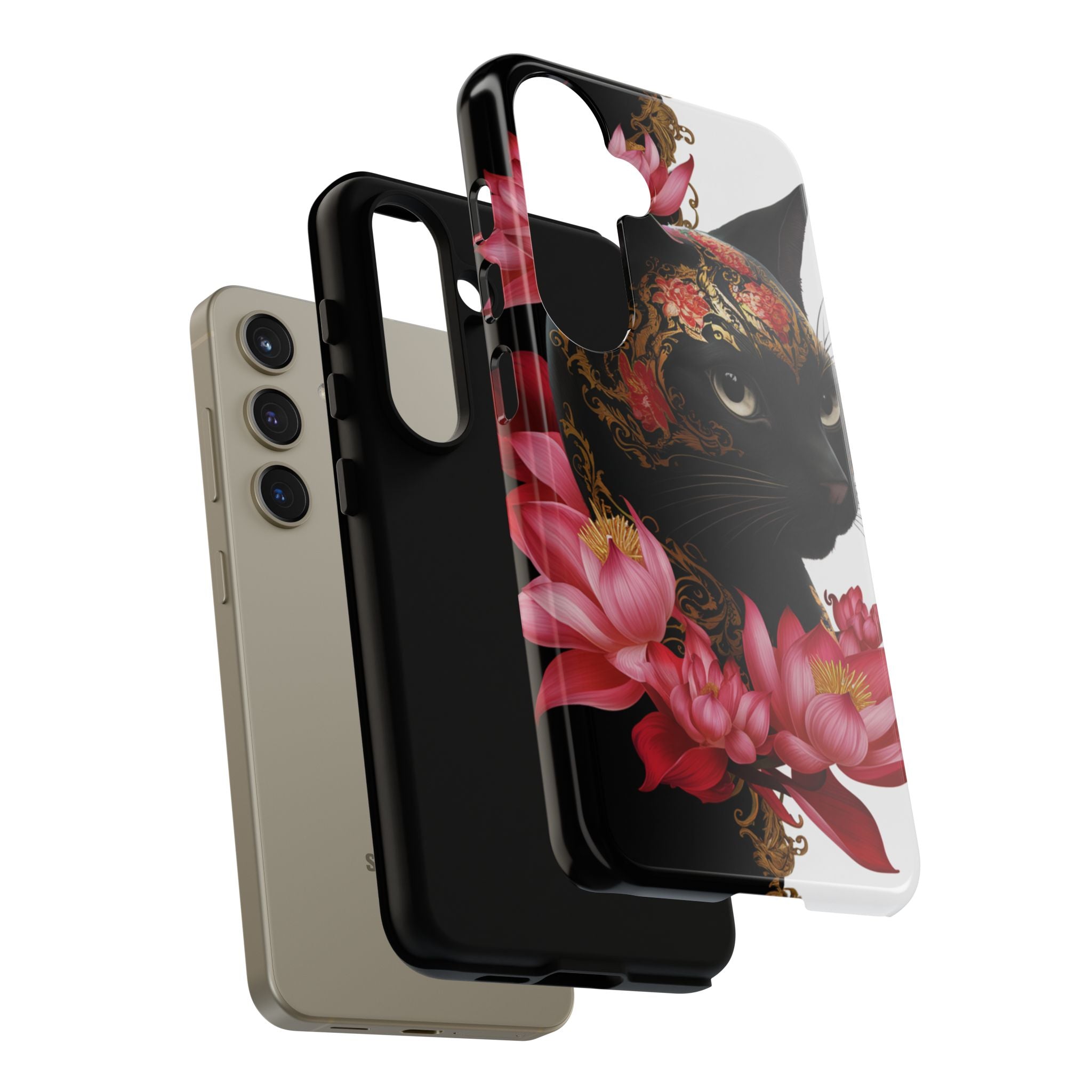 Yin & Yang Mystic Cat - Tough Guard Samsung Galaxy Case