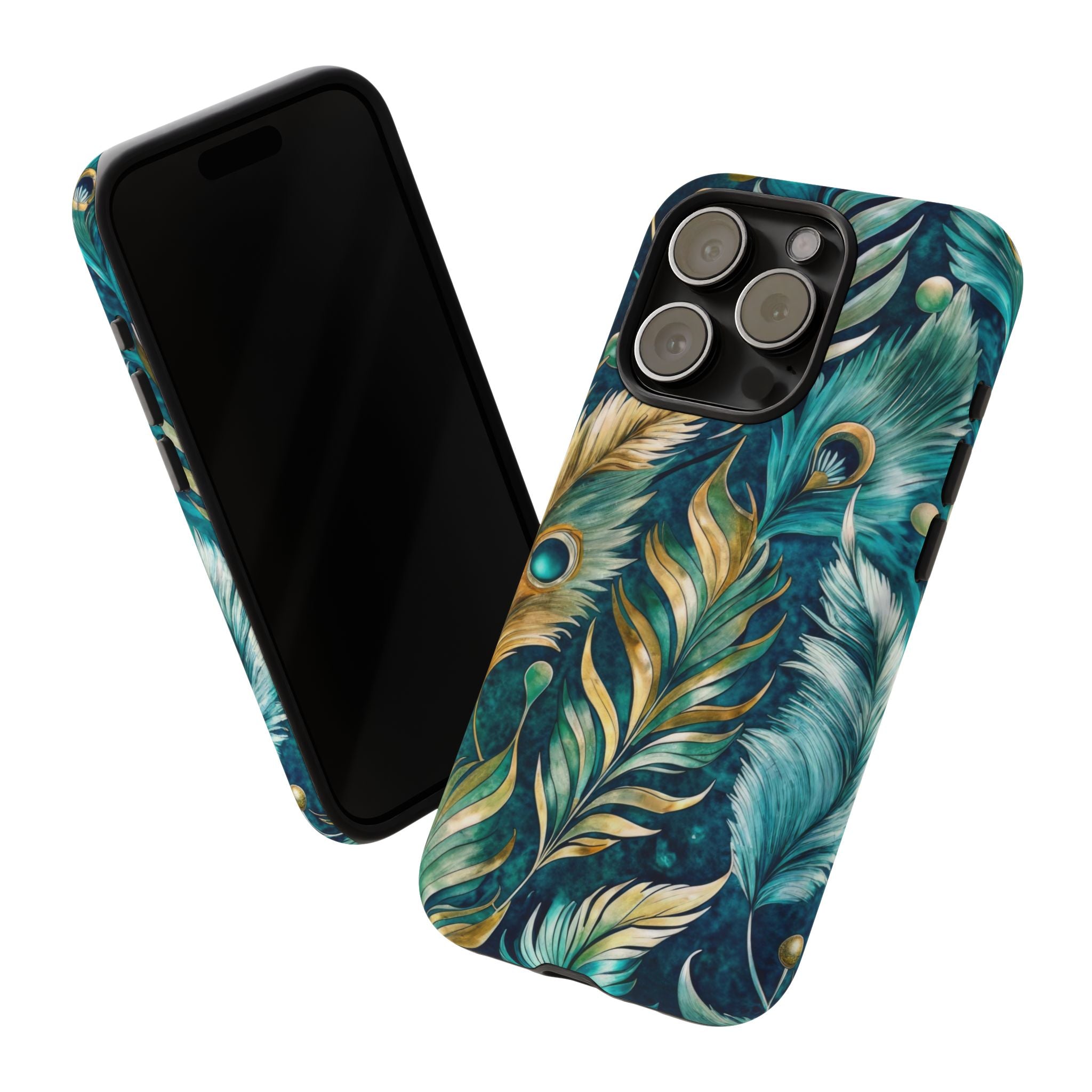 Peacock Feathers - Tough Guard Apple iPhone Case