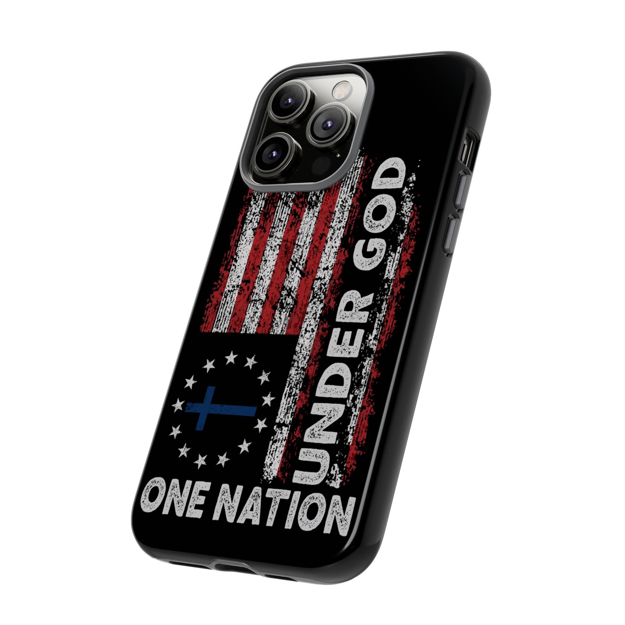 One Nation Under God American Flag - Tough Guard Apple iPhone Case
