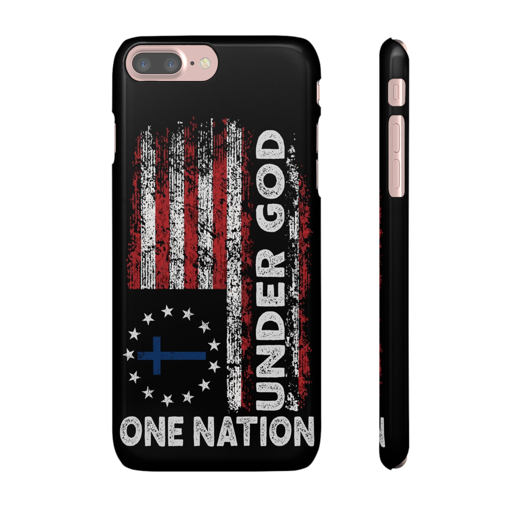 One Nation Under God American Flag - Snap Case Apple iPhone Case