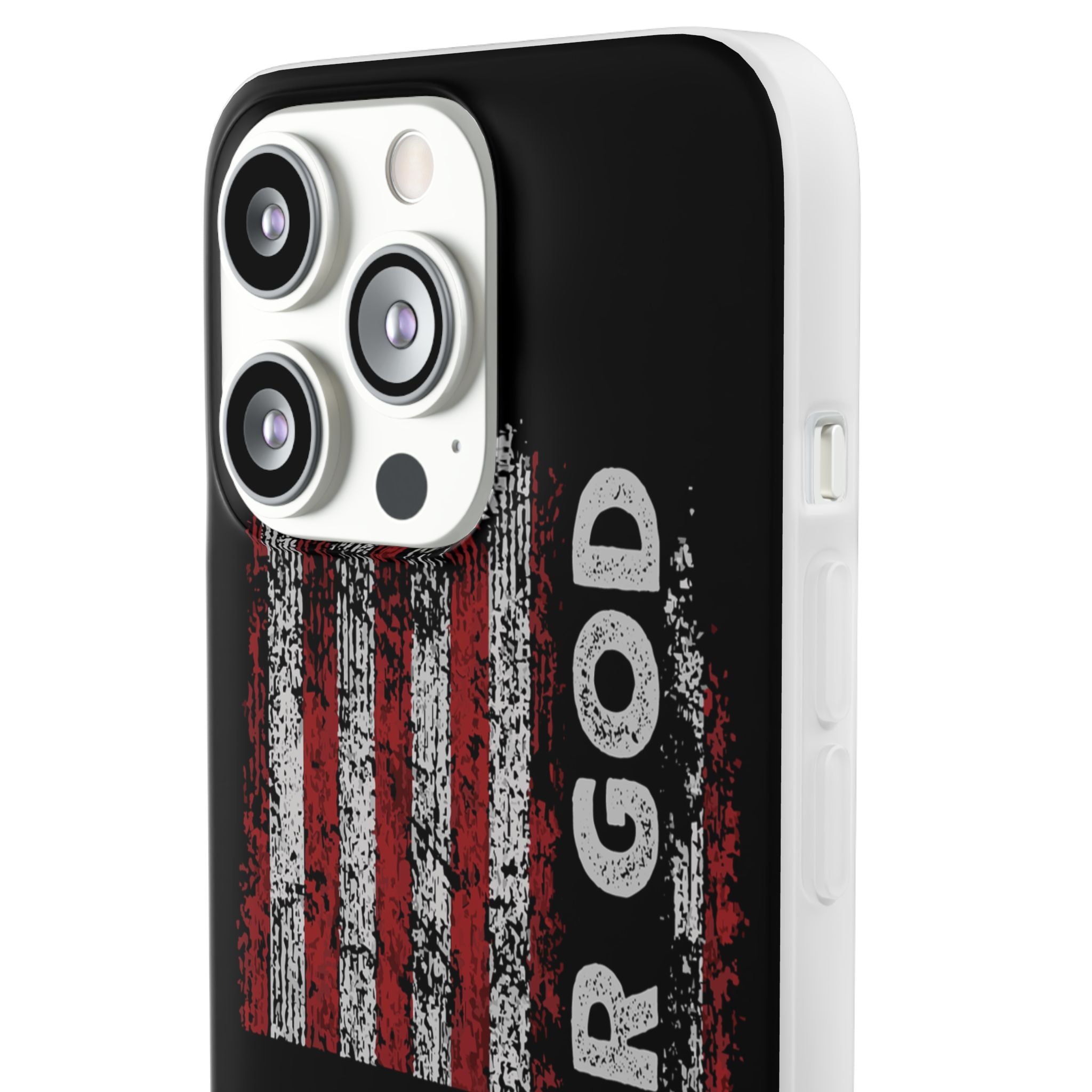 One Nation Under God American Flag - Flexi Case Apple iPhone Case