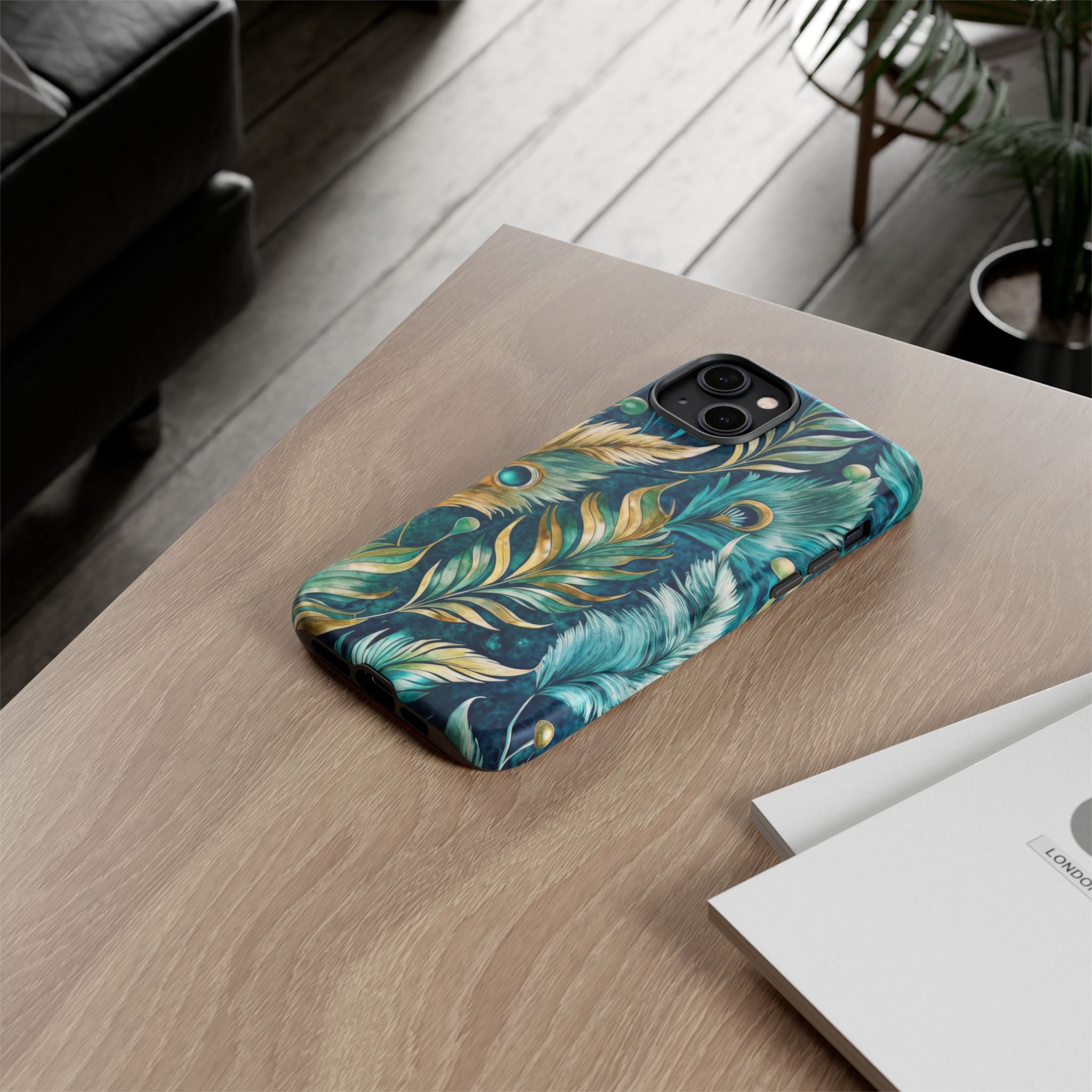 Peacock Feathers - Tough Guard Apple iPhone Case
