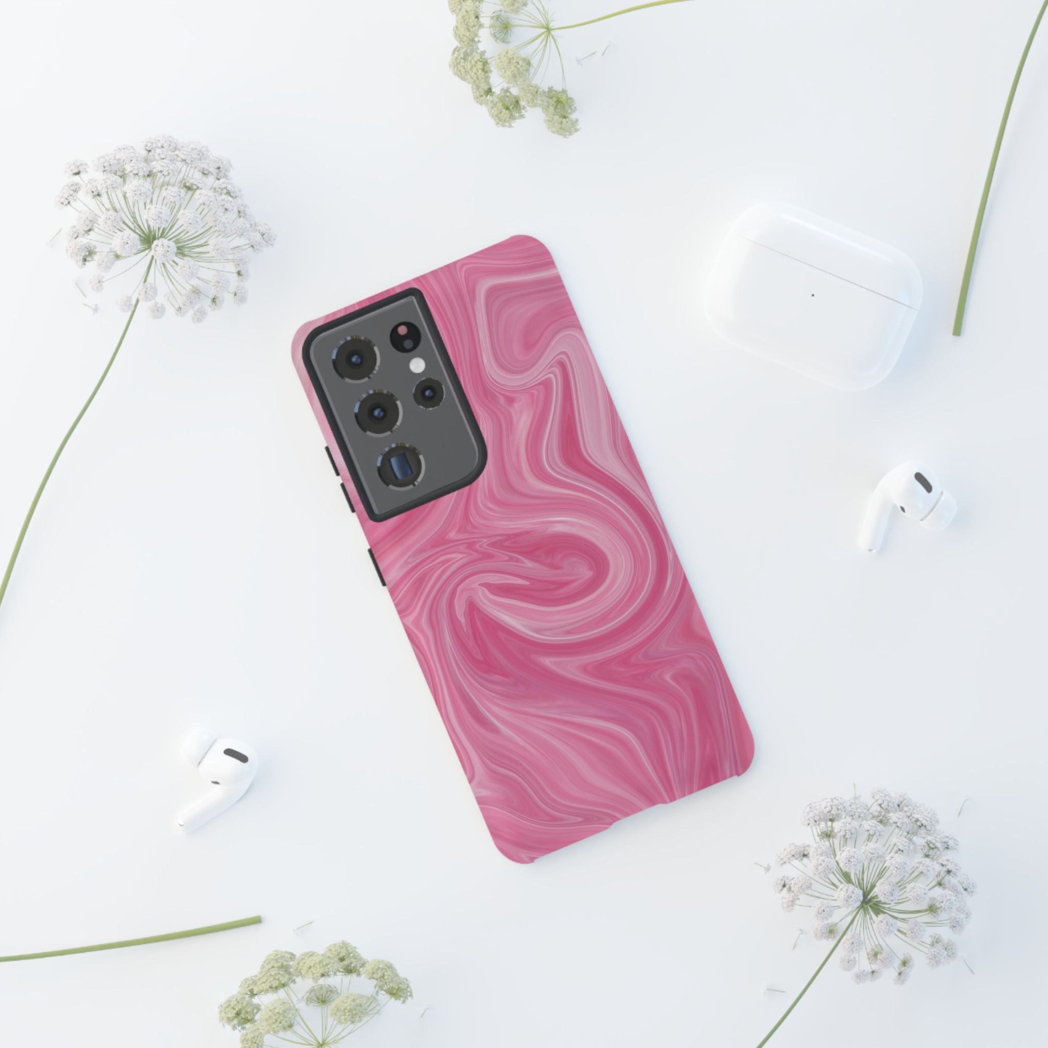 Pink Blush Marble - Tough Guard Samsung Galaxy Case