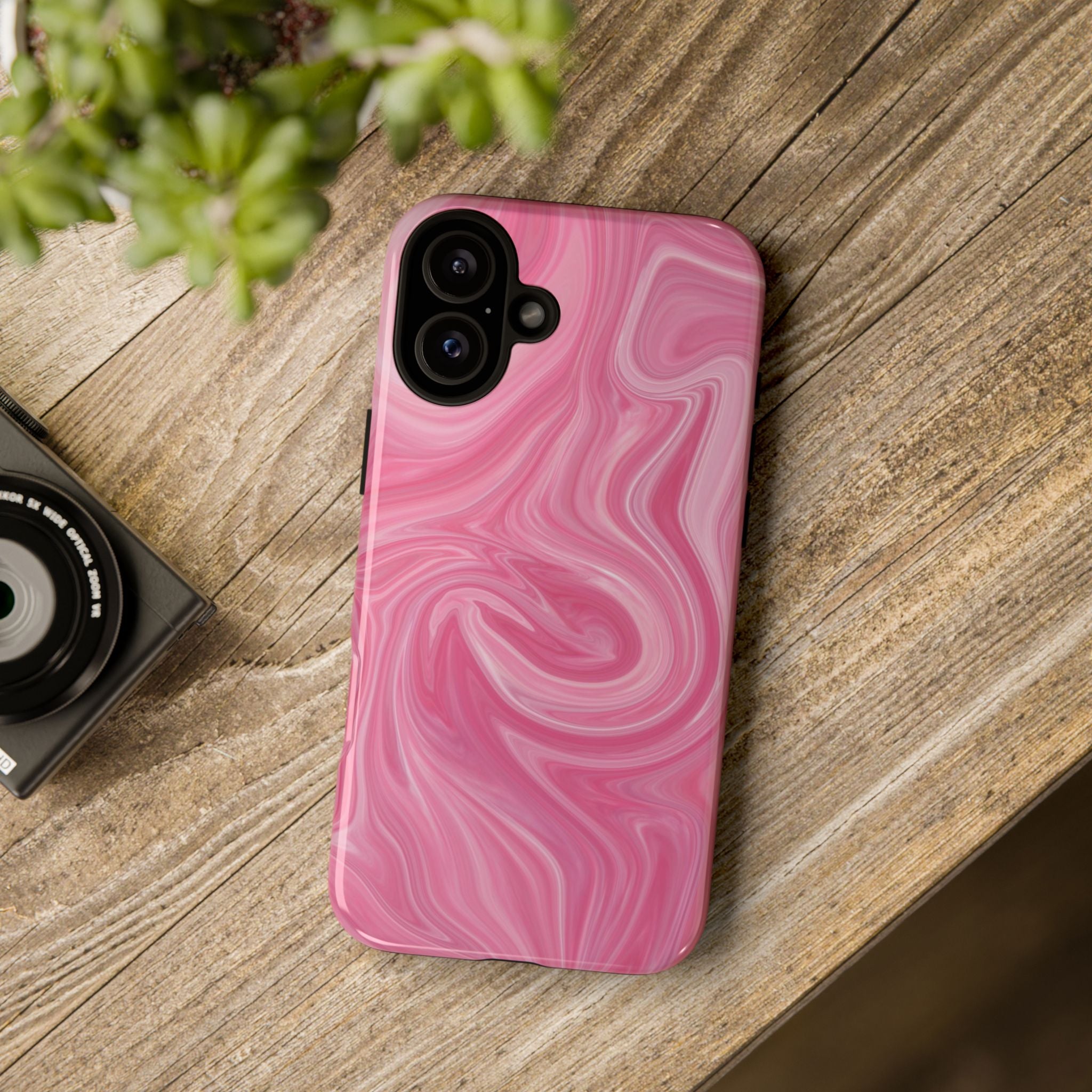 Pink Blush Marble - Tough Guard Apple iPhone Case
