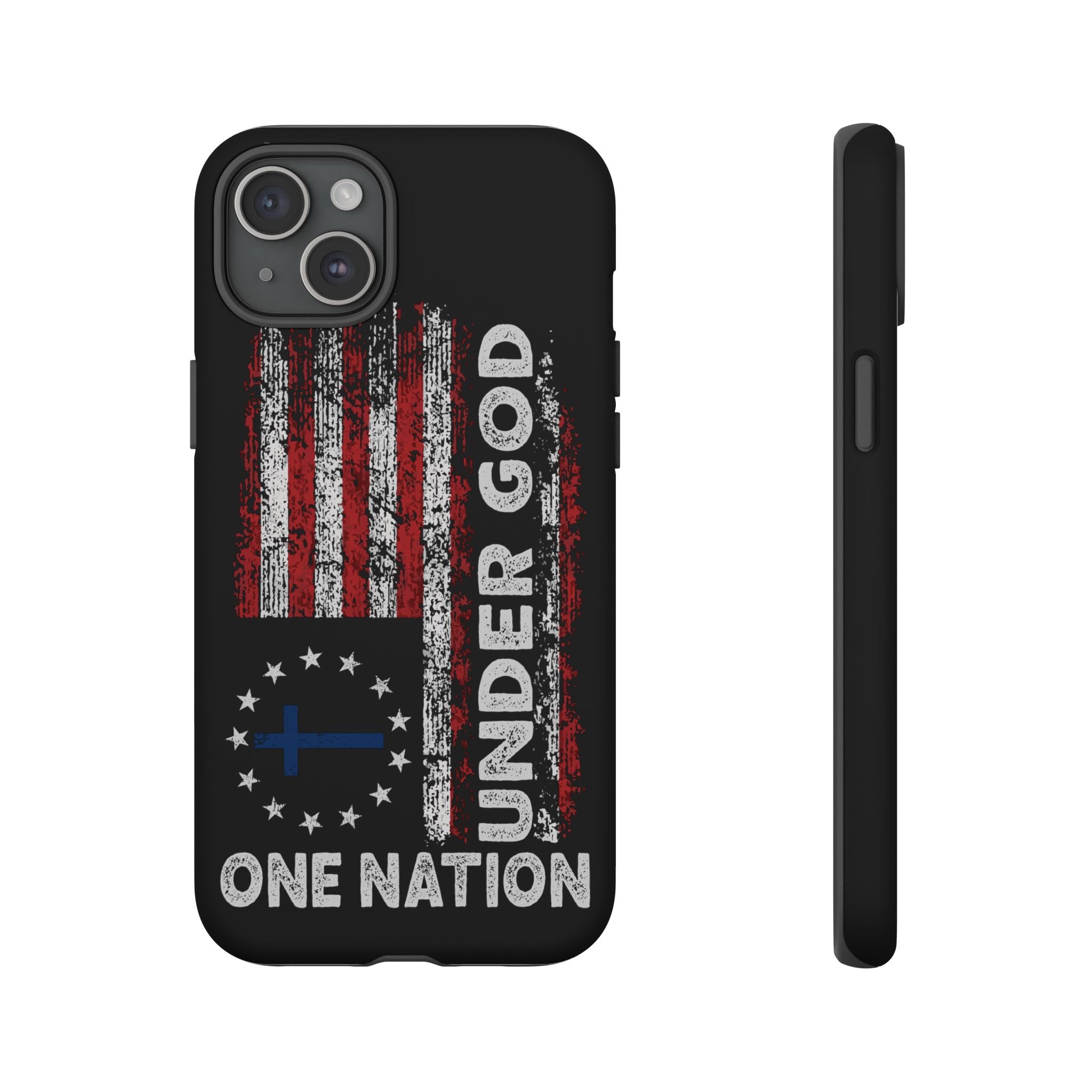 One Nation Under God American Flag - Tough Guard Apple iPhone Case