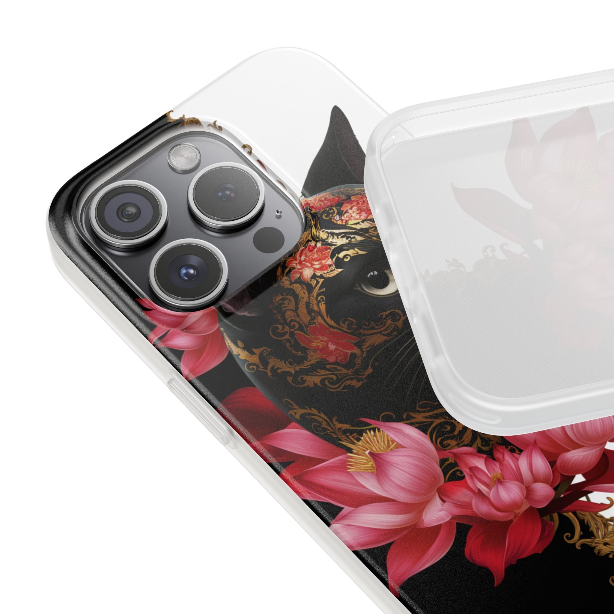Yin & Yang Mystic Cat - Flexi Case Apple iPhone Case