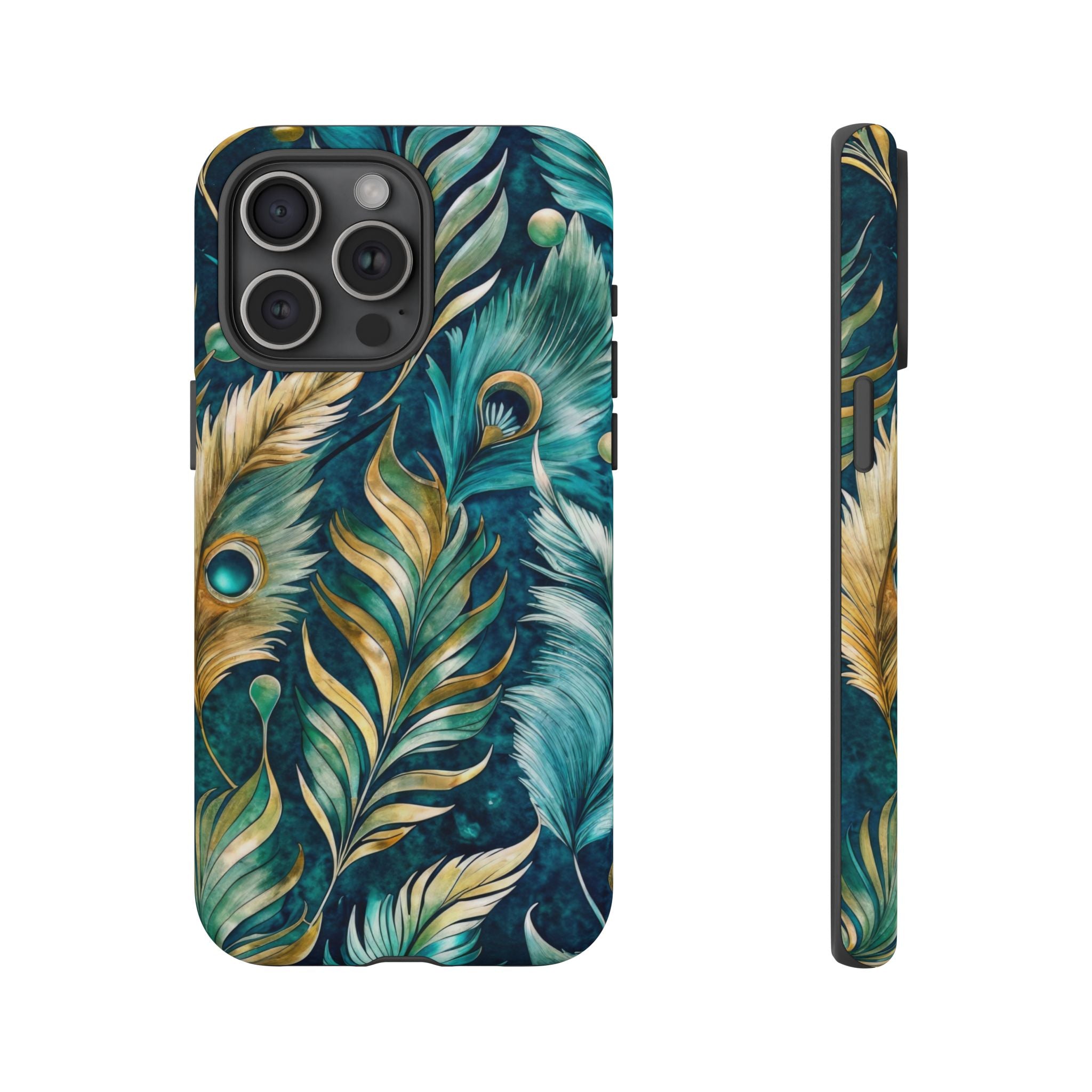 Peacock Feathers - Tough Guard Apple iPhone Case