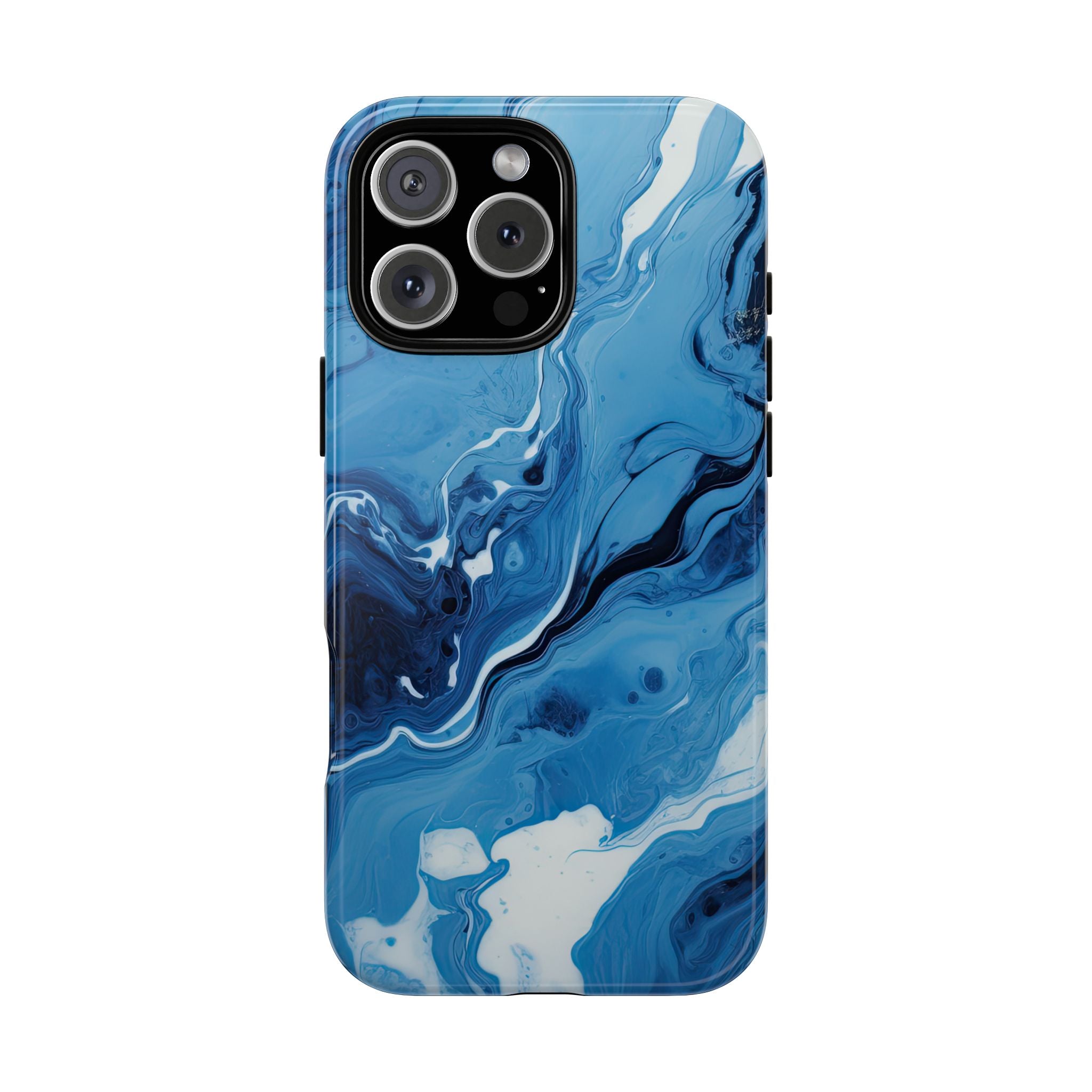 Blue Ocean Wave Marble - Tough Guard Apple iPhone Case