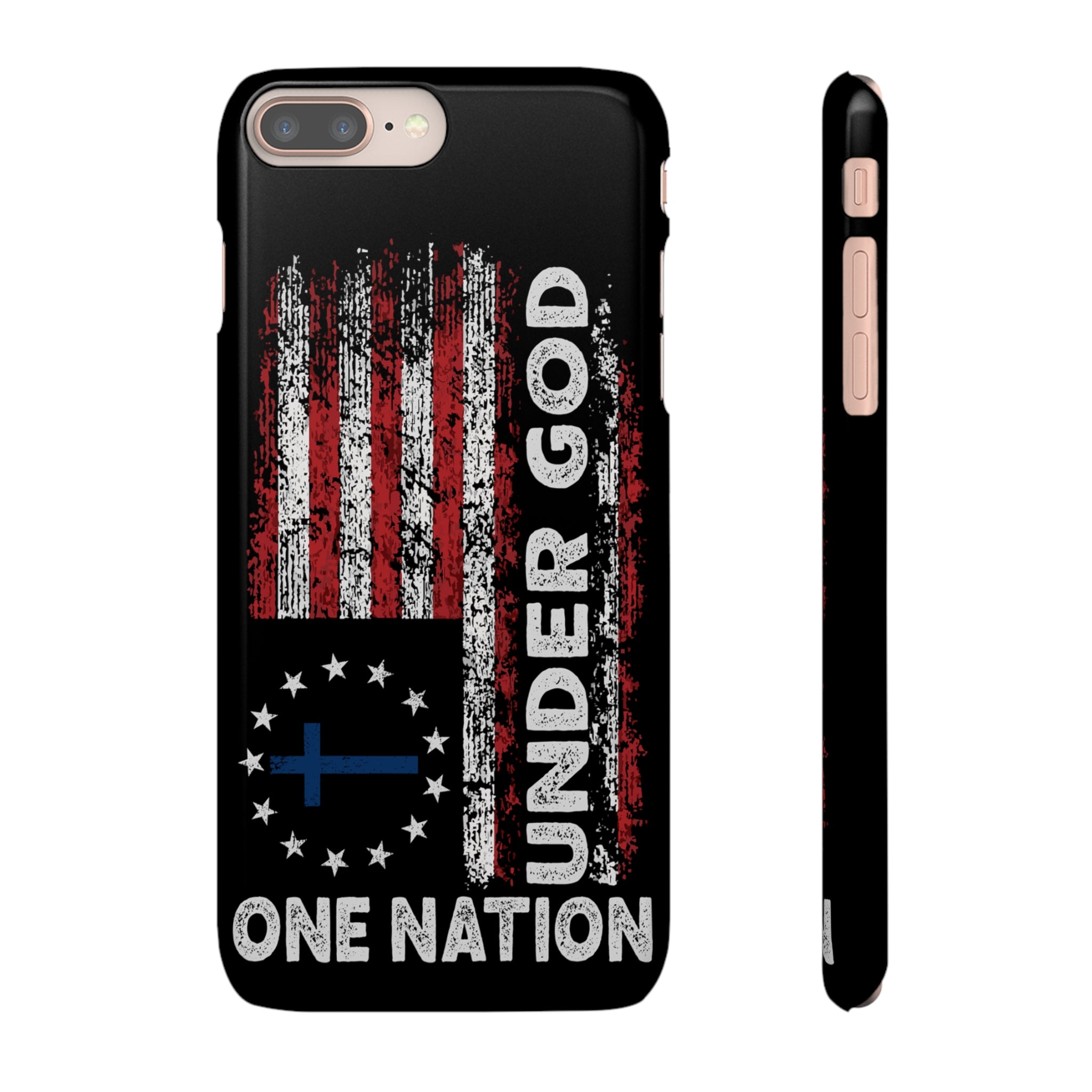 One Nation Under God American Flag - Snap Case Apple iPhone Case
