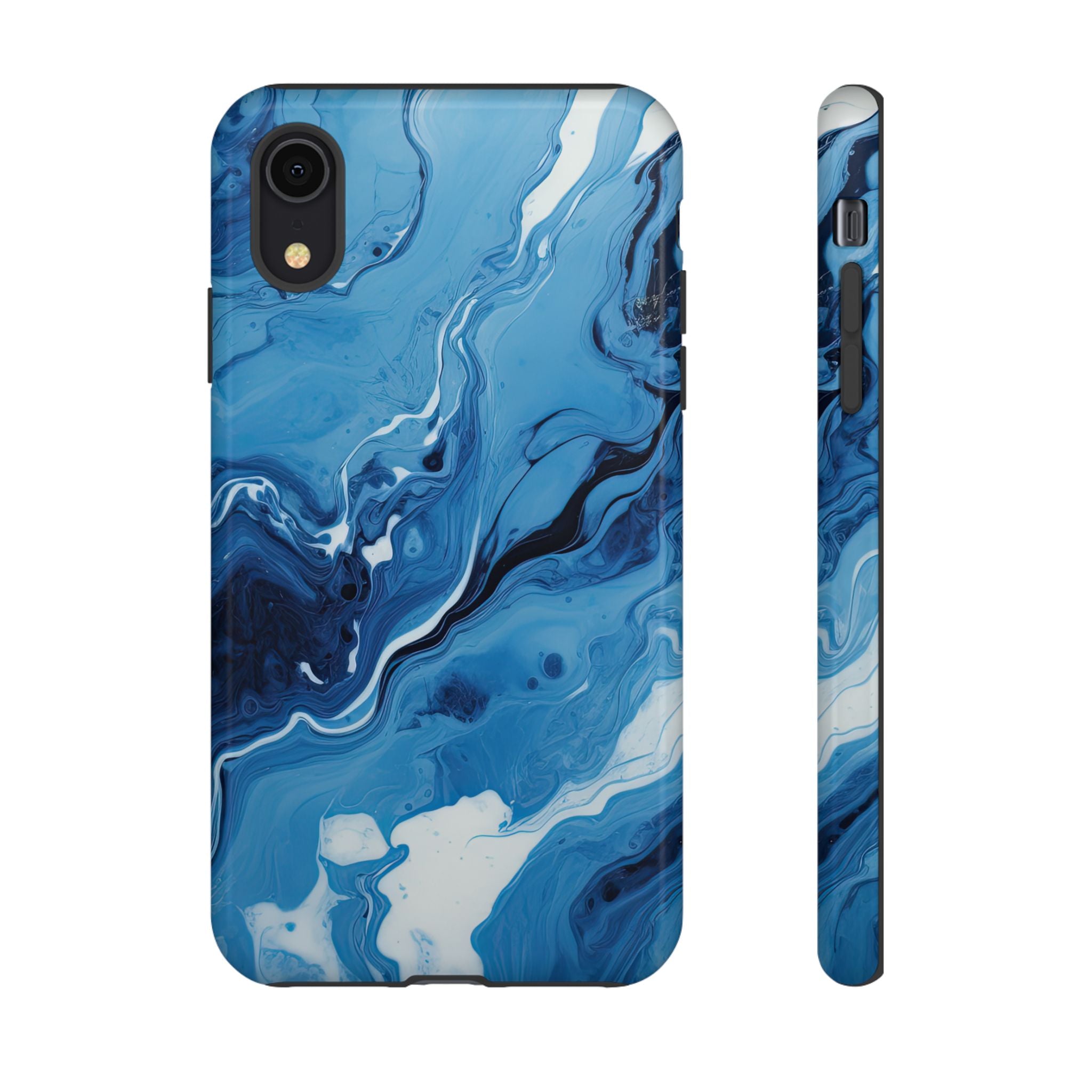 Blue Ocean Wave Marble - Tough Guard Apple iPhone Case