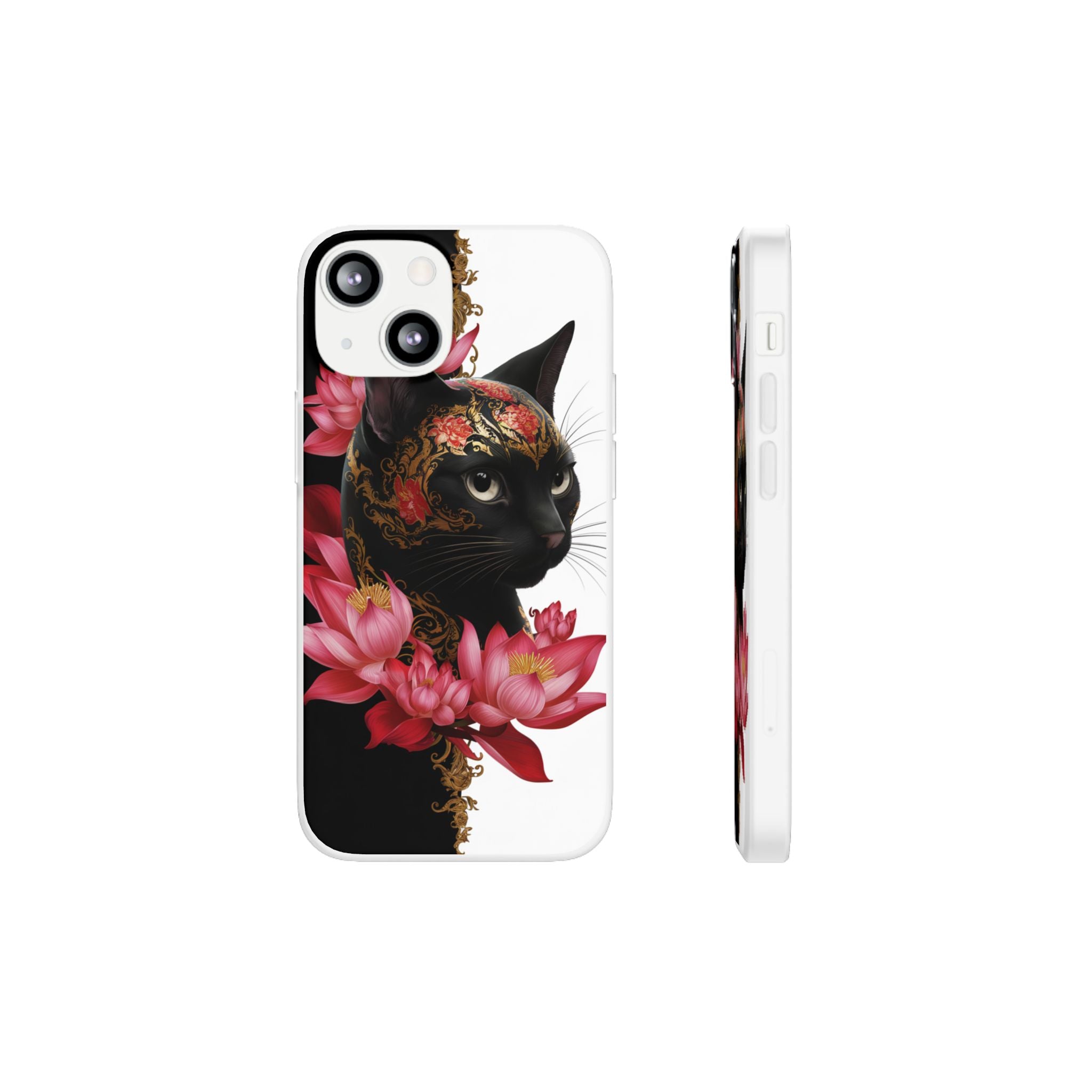 Yin & Yang Mystic Cat - Flexi Case Apple iPhone Case