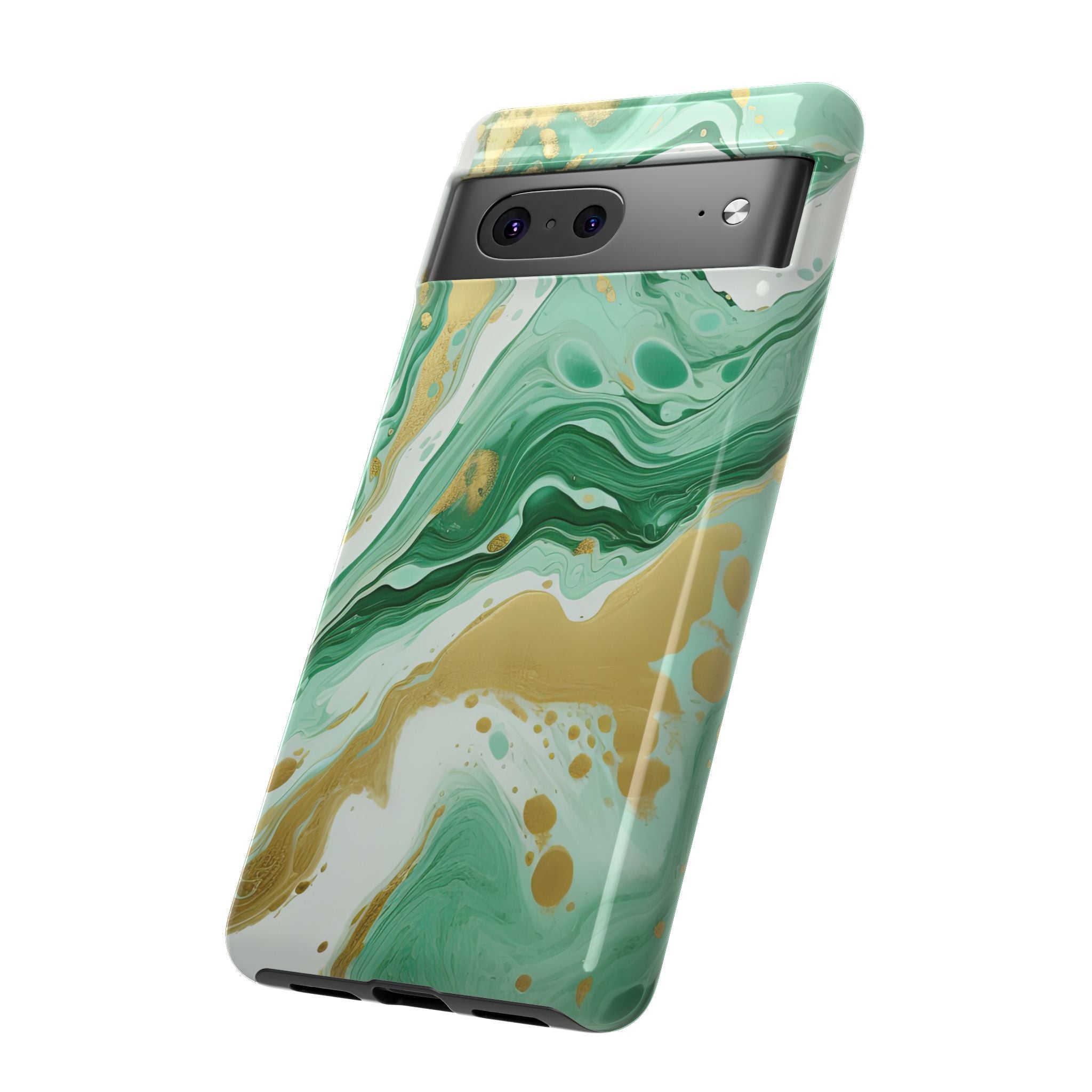 Emerald Gold Marble - Tough Guard Google Pixel Case