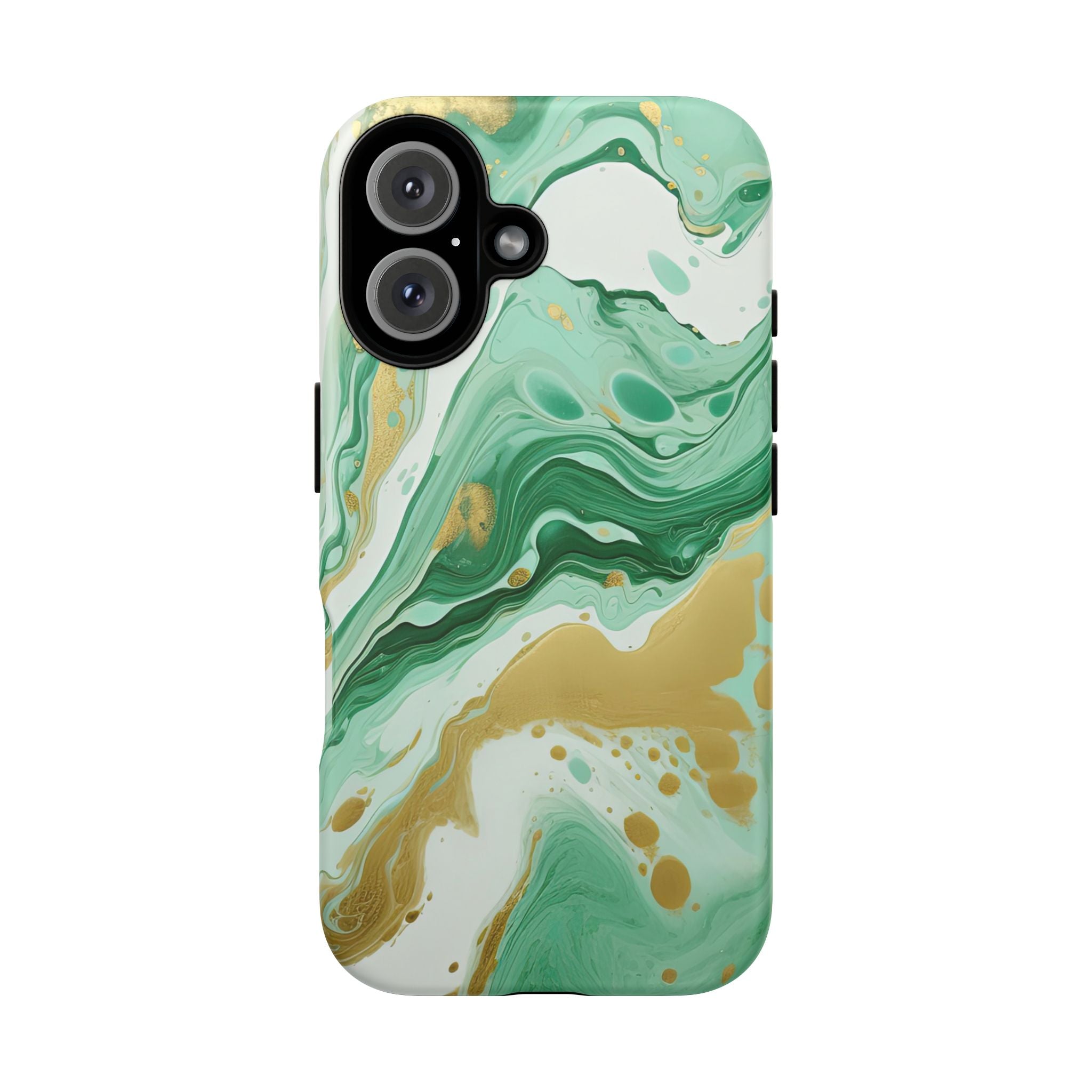 Emerald Gold Marble - Tough Guard Apple iPhone Case