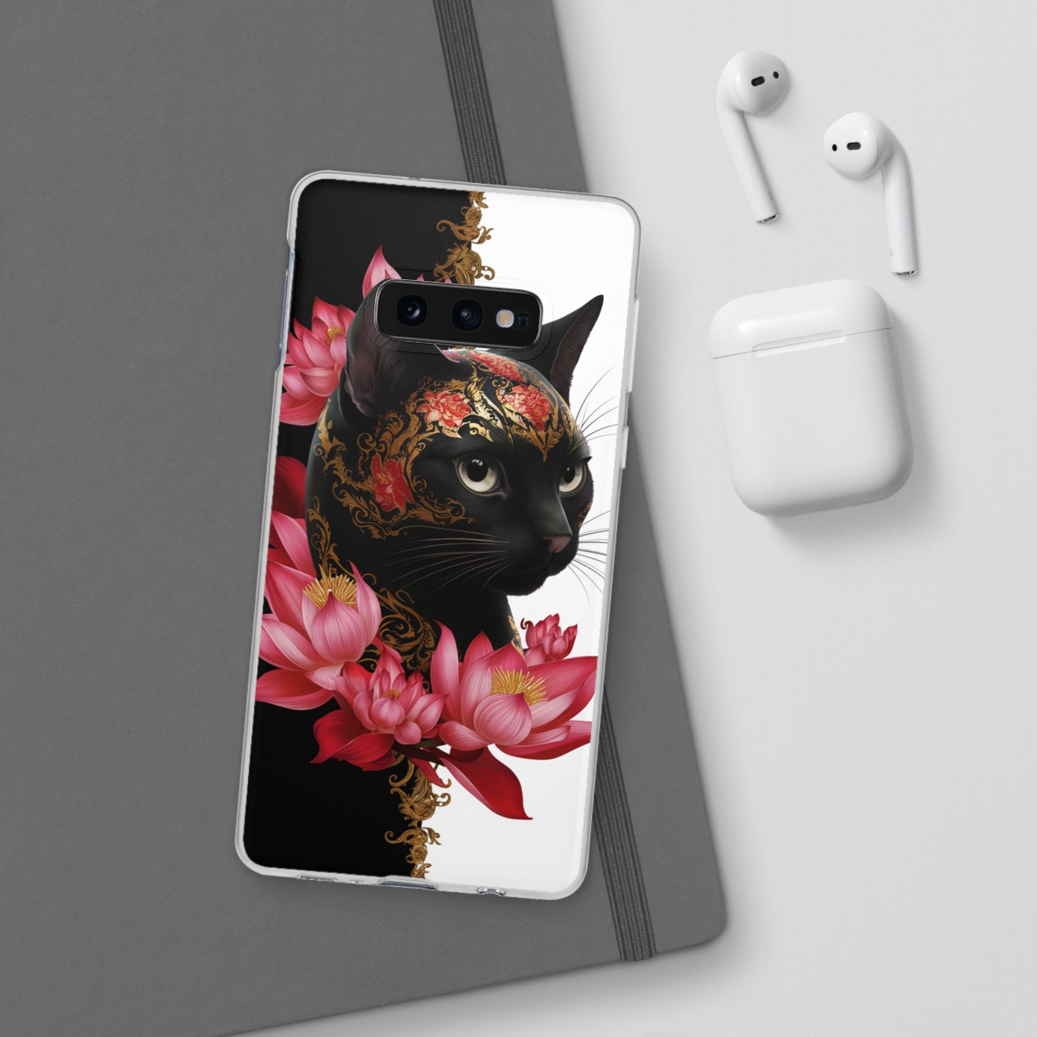 Yin & Yang Mystic Cat - Flexi Case Samsung Galaxy Case