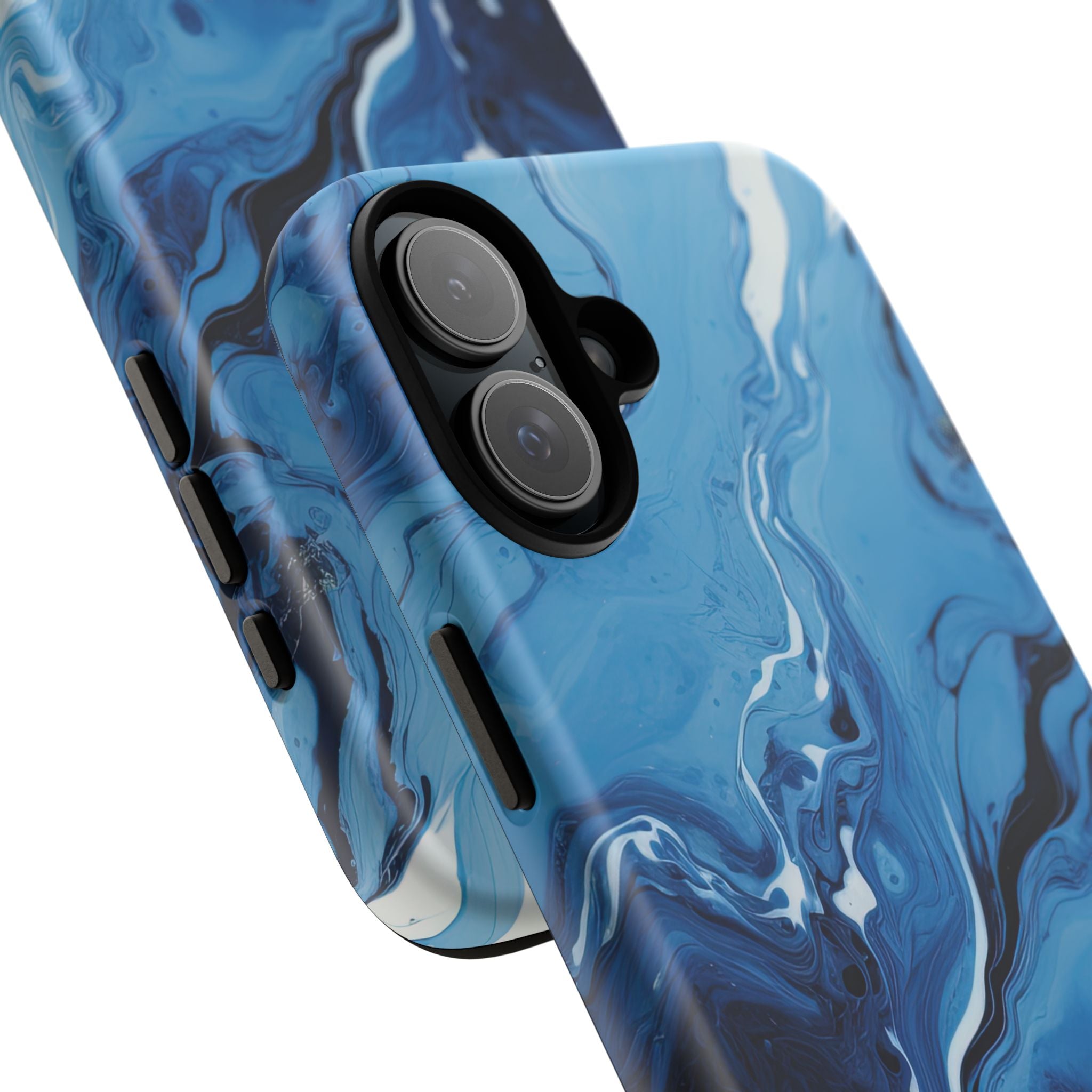 Blue Ocean Wave Marble - Tough Guard Apple iPhone Case