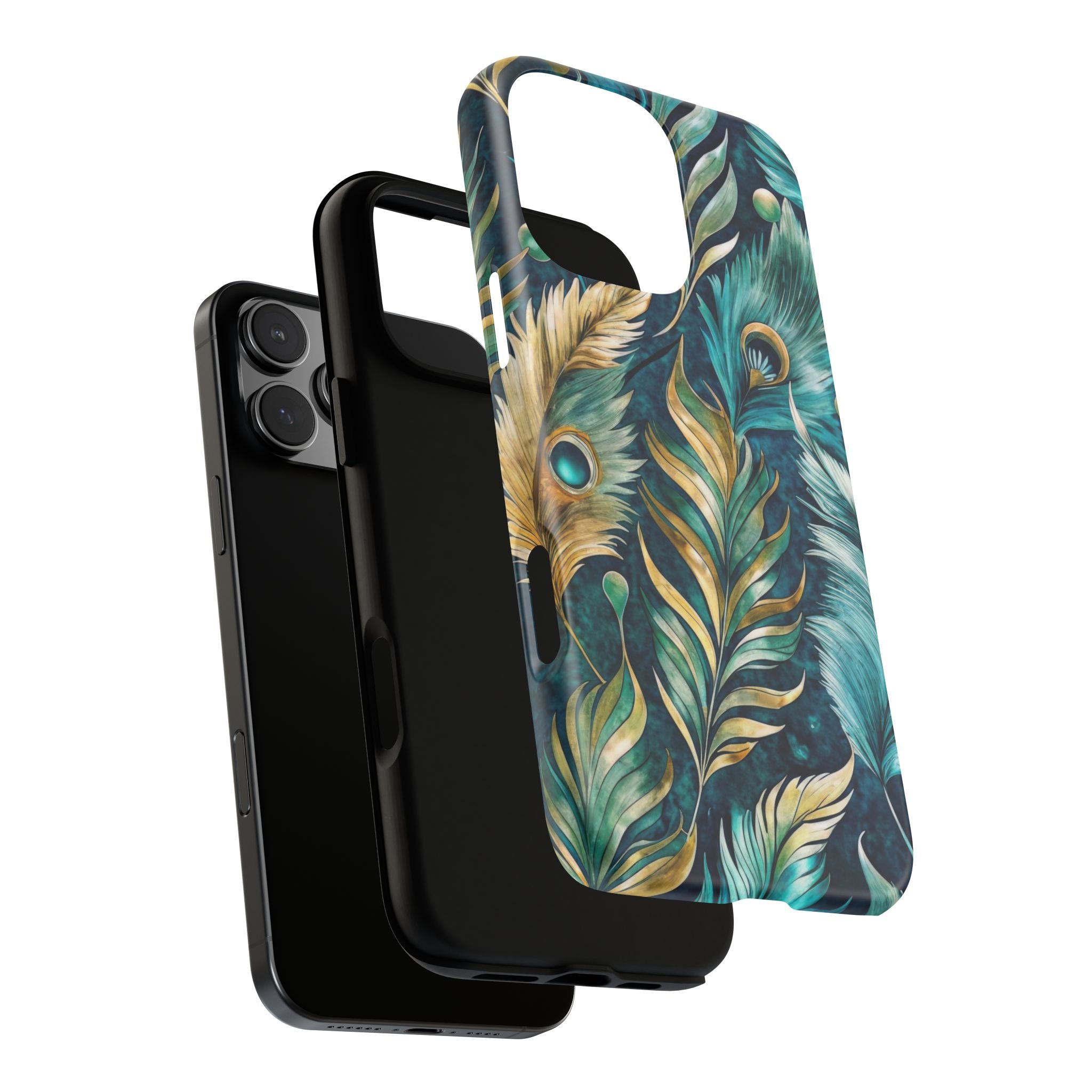 Peacock Feathers - Tough Guard Apple iPhone Case