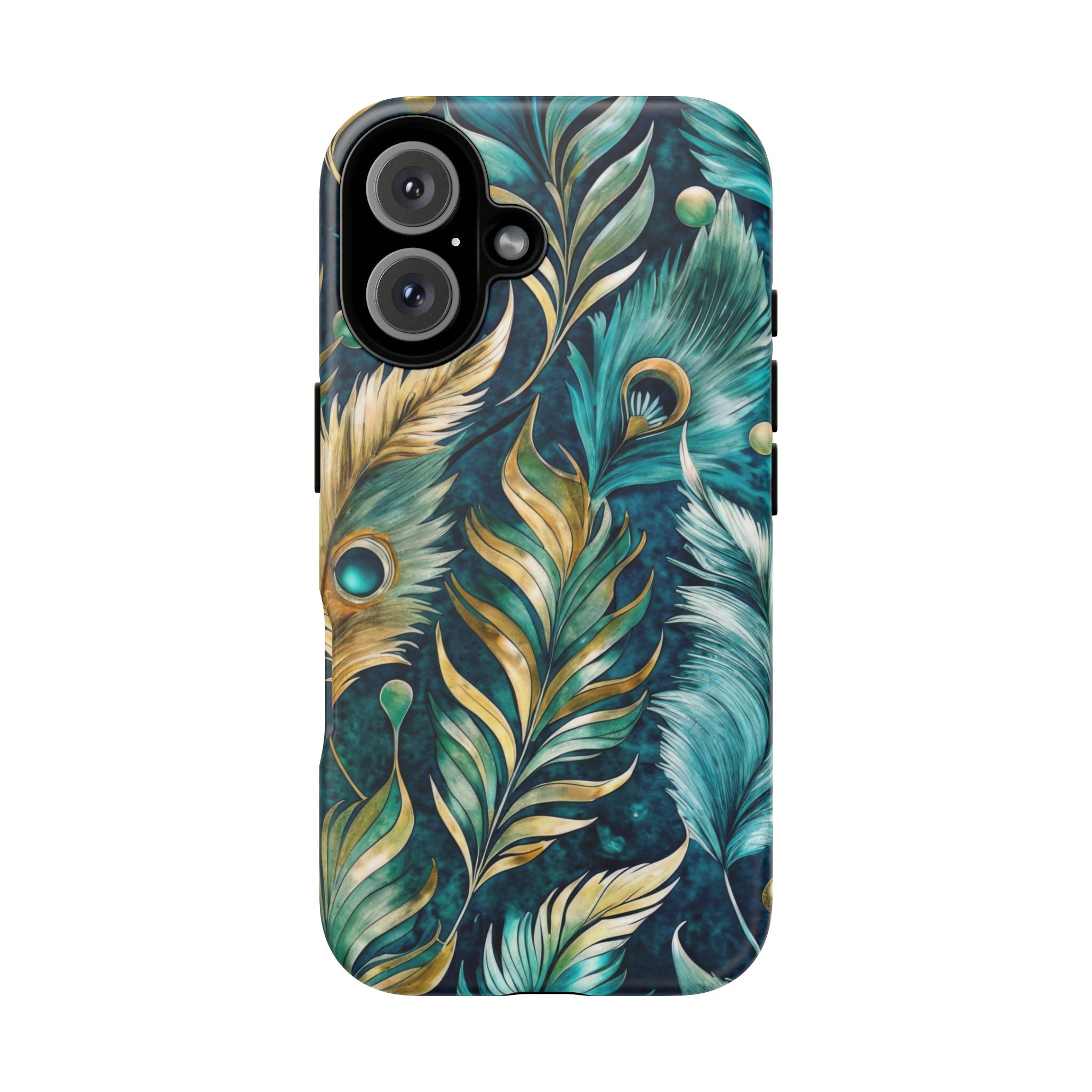 Peacock Feathers - Tough Guard Apple iPhone Case