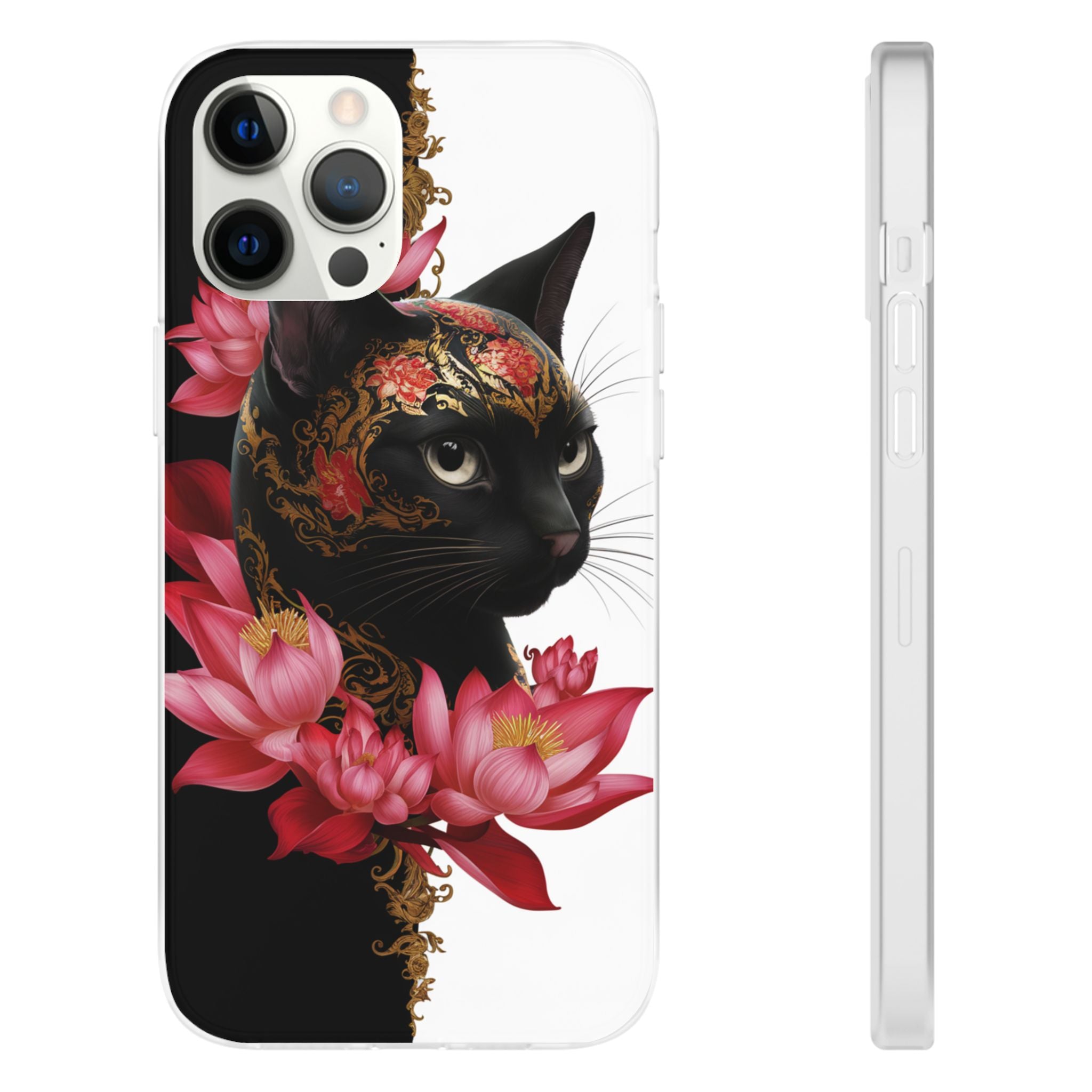 Yin & Yang Mystic Cat - Flexi Case Apple iPhone Case