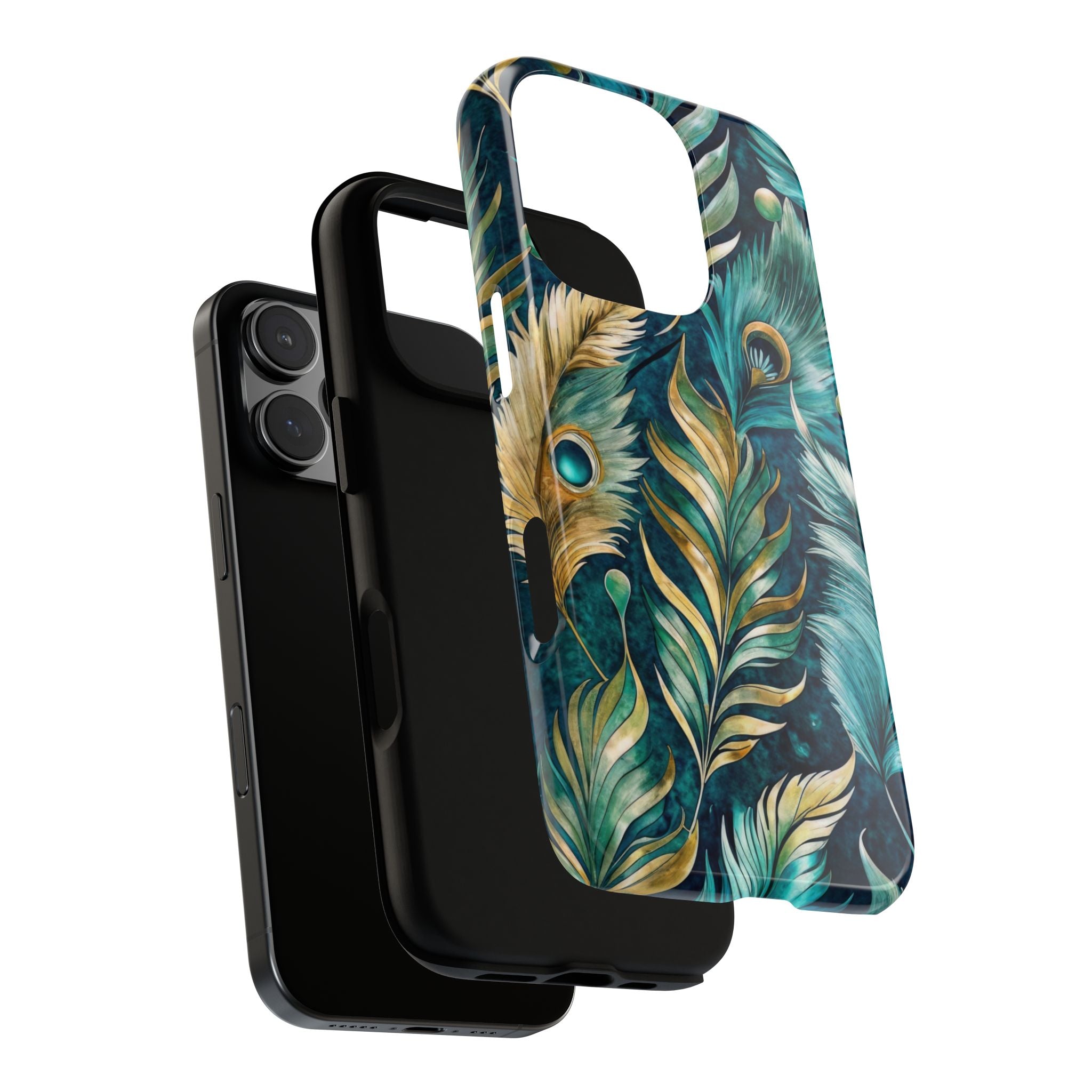 Peacock Feathers - Tough Guard Apple iPhone Case