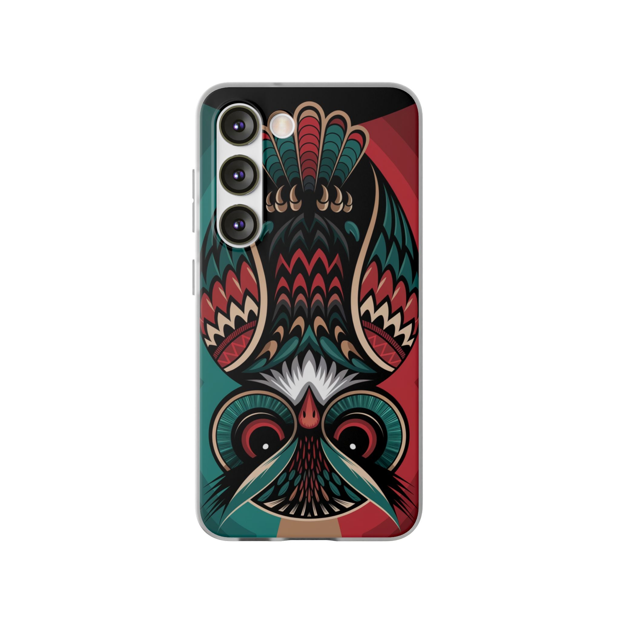 Majestic Haida Native American Owl - Flexi Case Samsung Galaxy Case