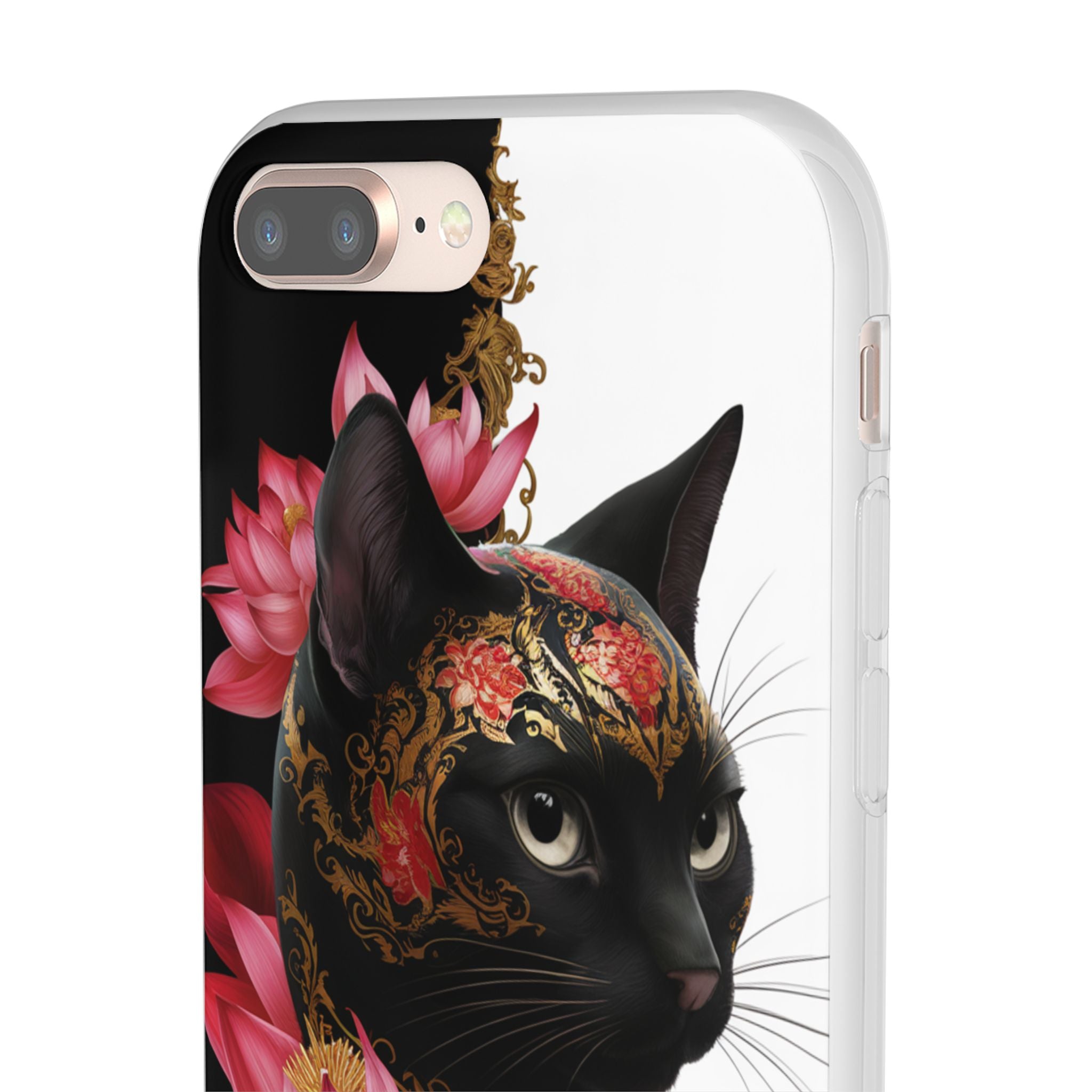 Yin & Yang Mystic Cat - Flexi Case Apple iPhone Case