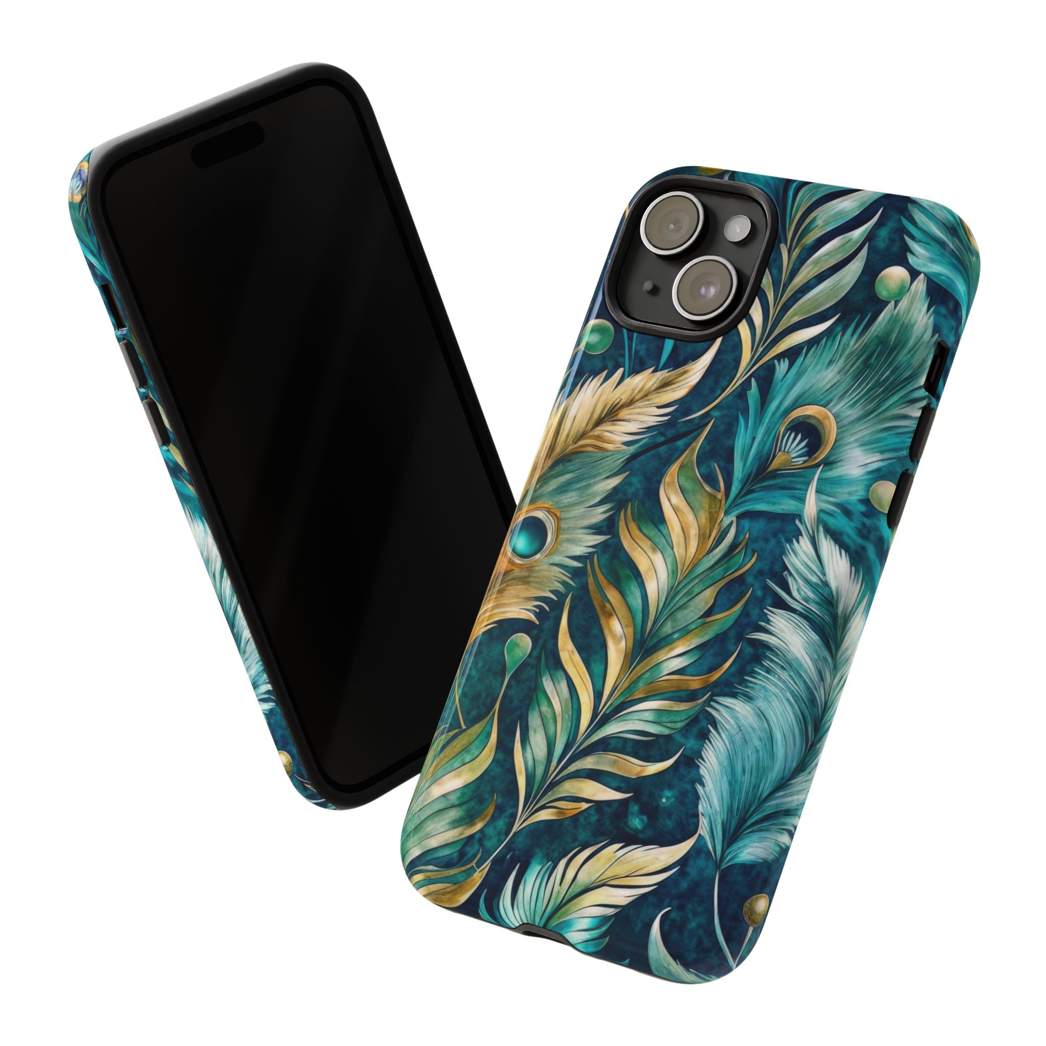 Peacock Feathers - Tough Guard Apple iPhone Case