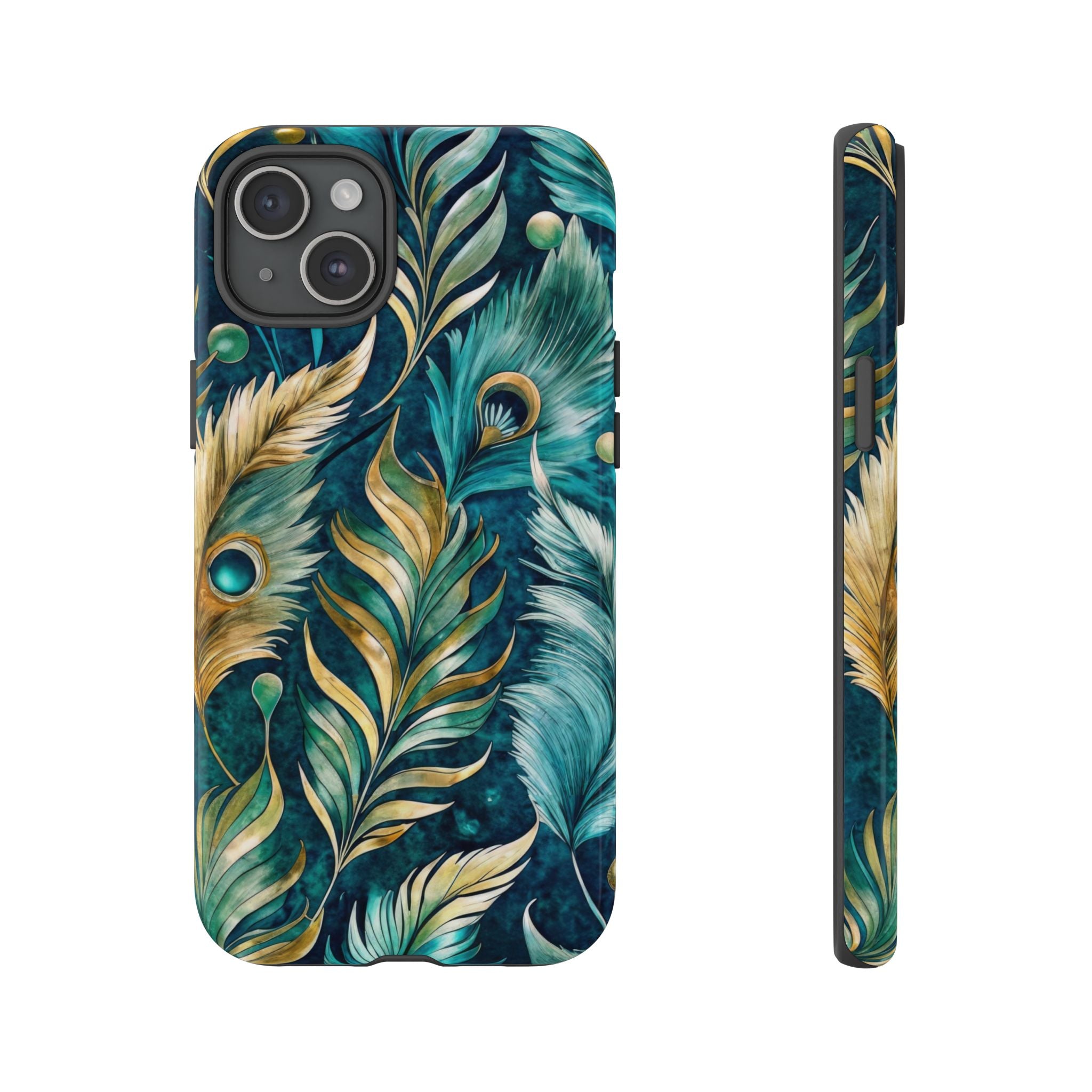 Peacock Feathers - Tough Guard Apple iPhone Case