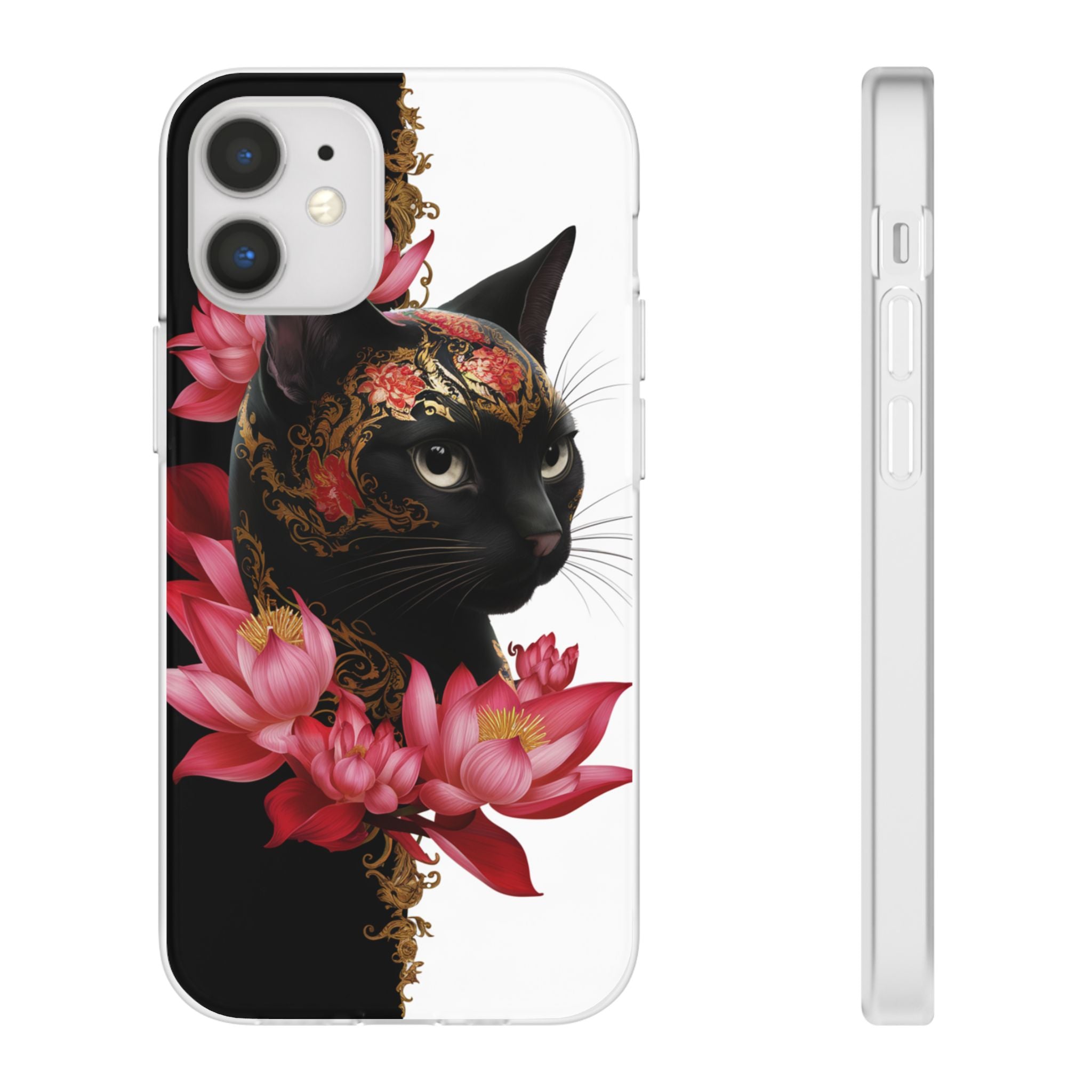 Yin & Yang Mystic Cat - Flexi Case Apple iPhone Case