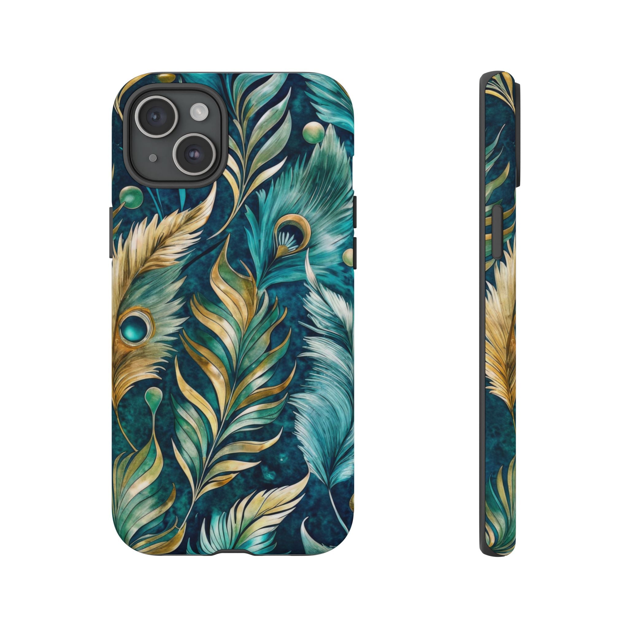Peacock Feathers - Tough Guard Apple iPhone Case