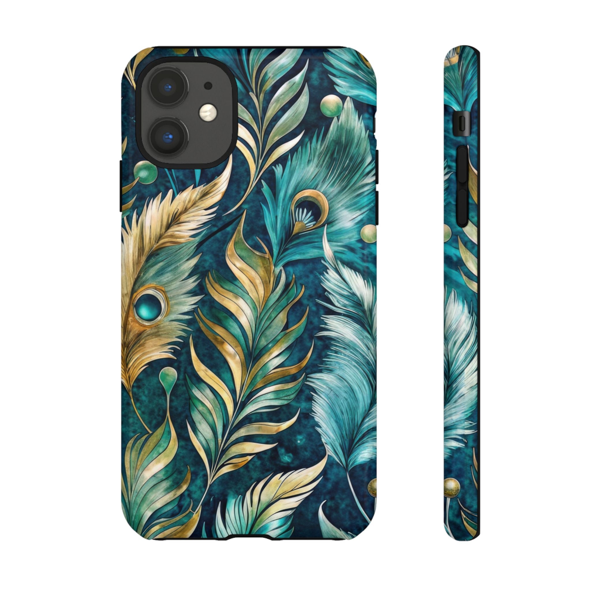 Peacock Feathers - Tough Guard Apple iPhone Case
