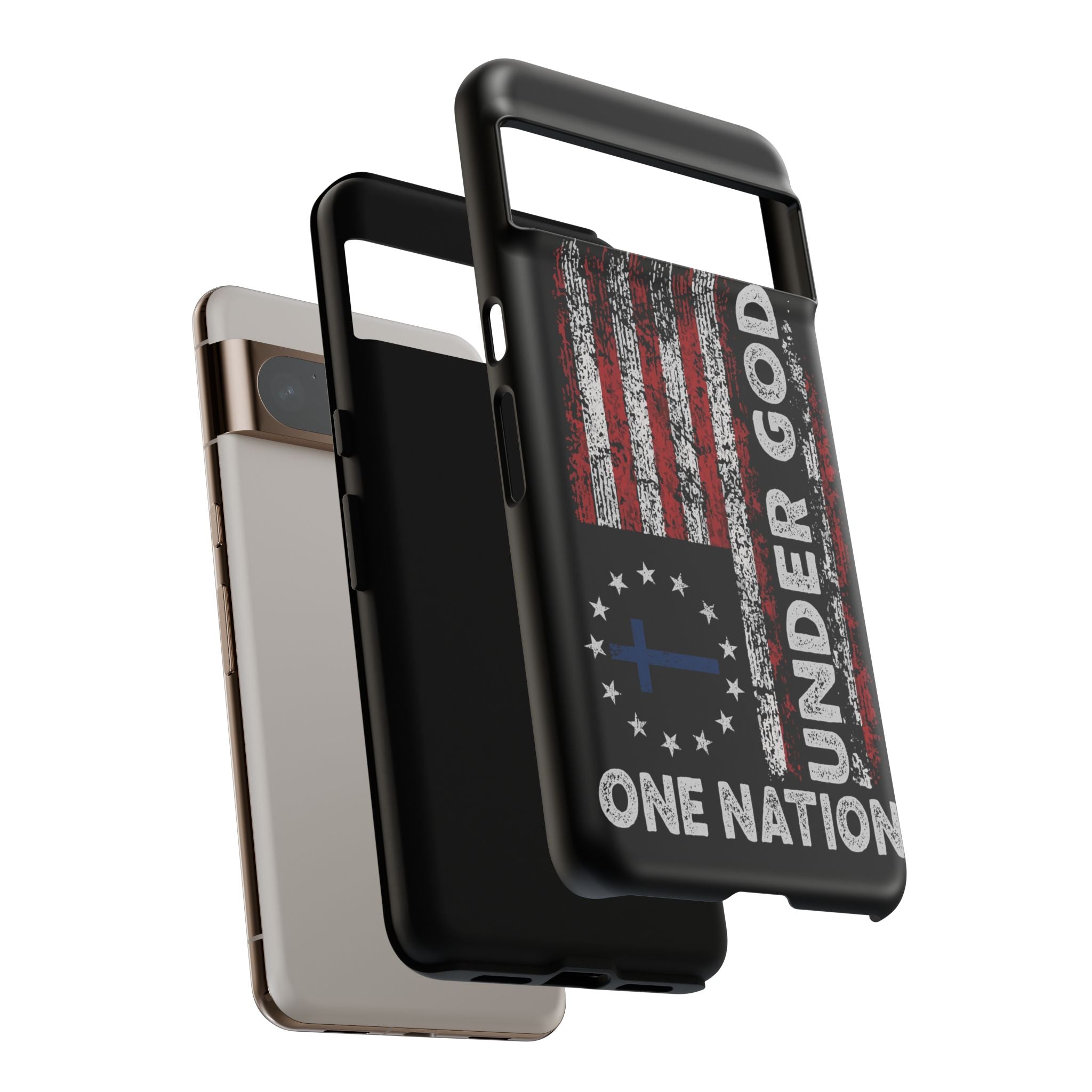 One Nation Under God American Flag - Tough Guard Google Pixel Case