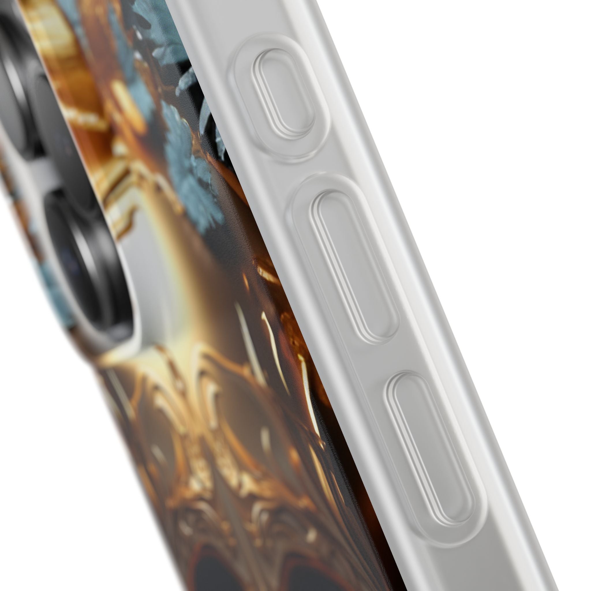 Golden Skull Floral & Butterflies Flexi Case - Apple iPhone Case