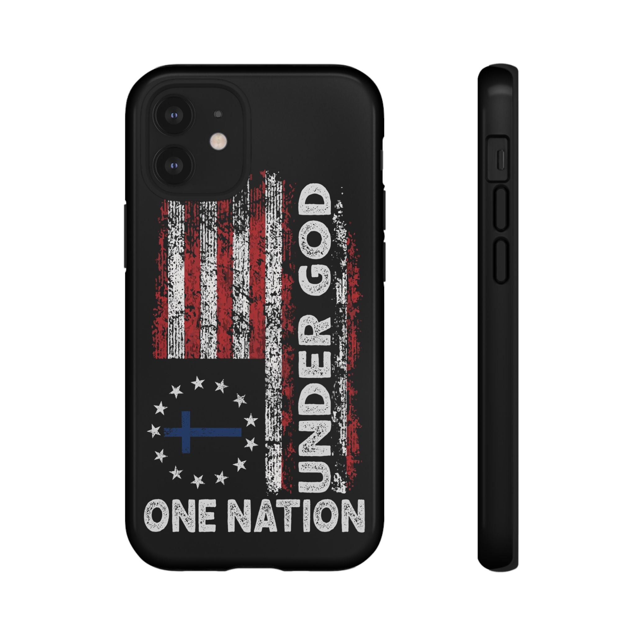 One Nation Under God American Flag - Tough Guard Apple iPhone Case