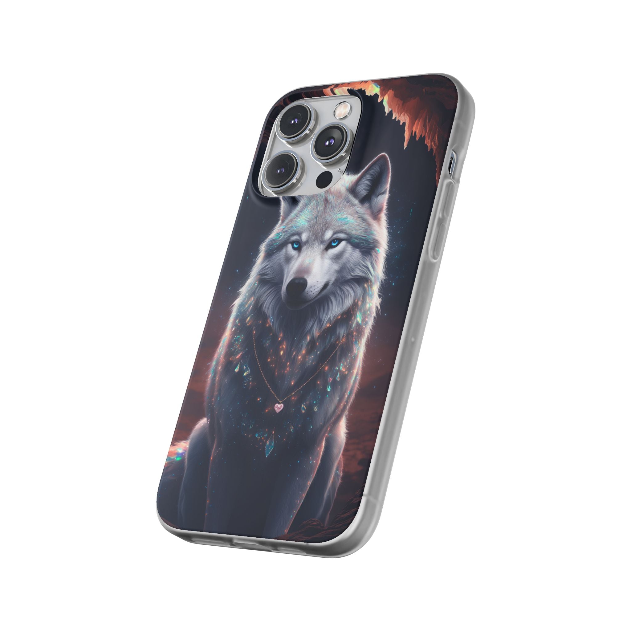 Majestic Guardian Wolf - Flexi Case Apple iPhone
