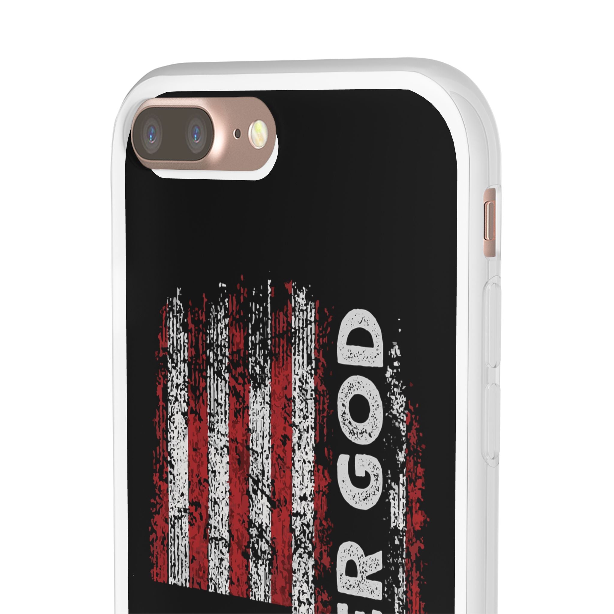 One Nation Under God American Flag - Flexi Case Apple iPhone Case