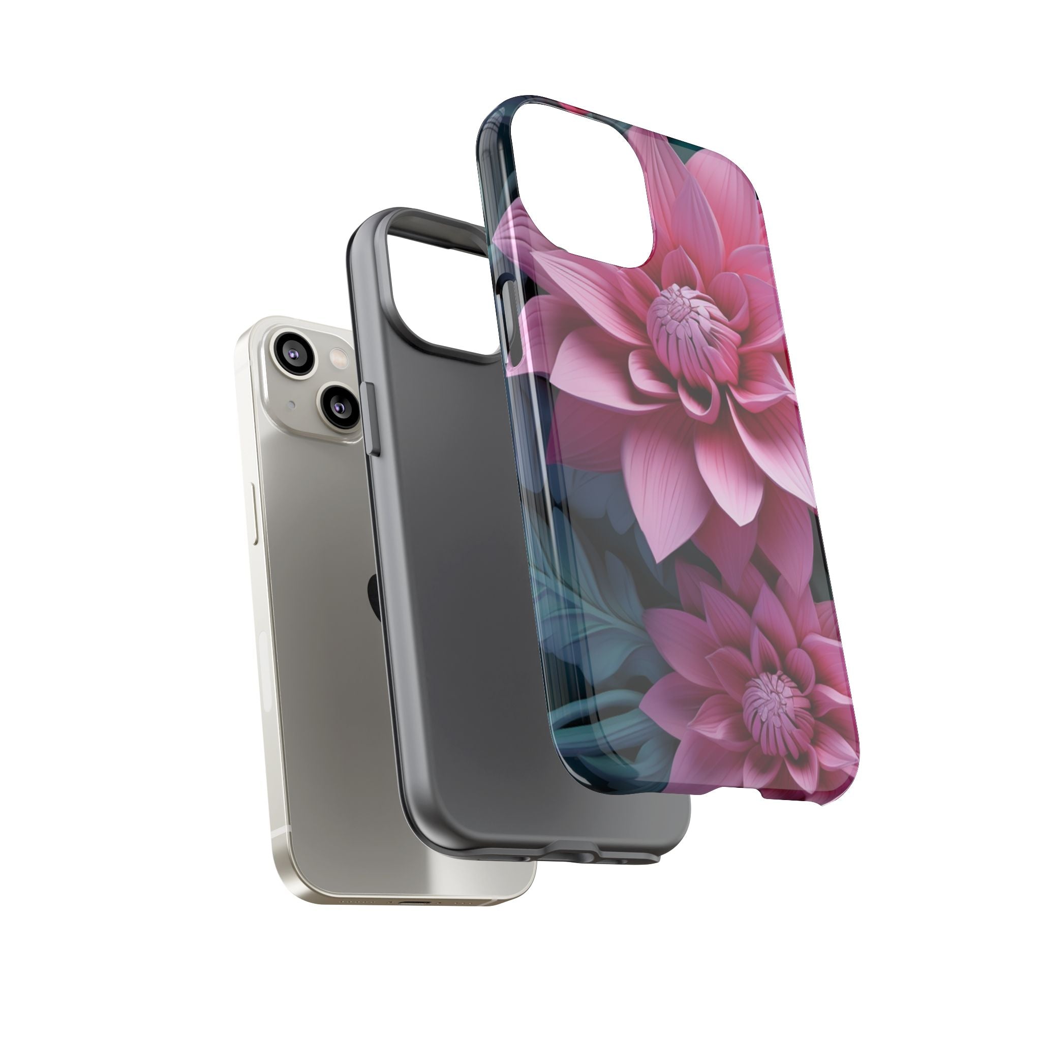 Tropical Pink Flower - Tough Guard Apple iPhone Case