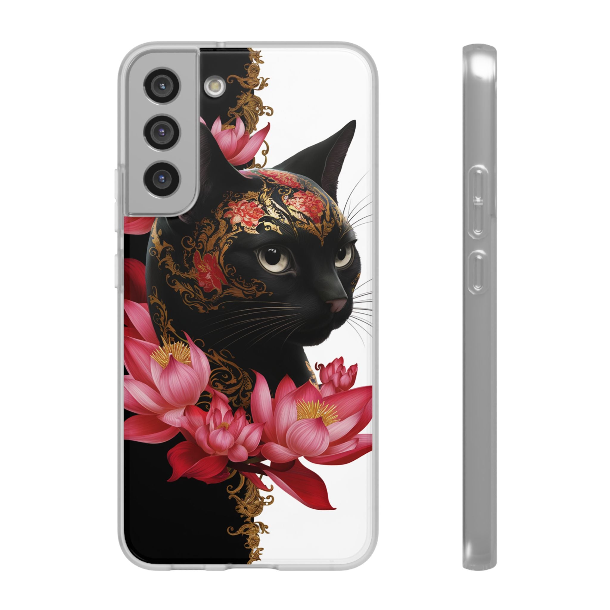 Yin & Yang Mystic Cat - Flexi Case Samsung Galaxy Case