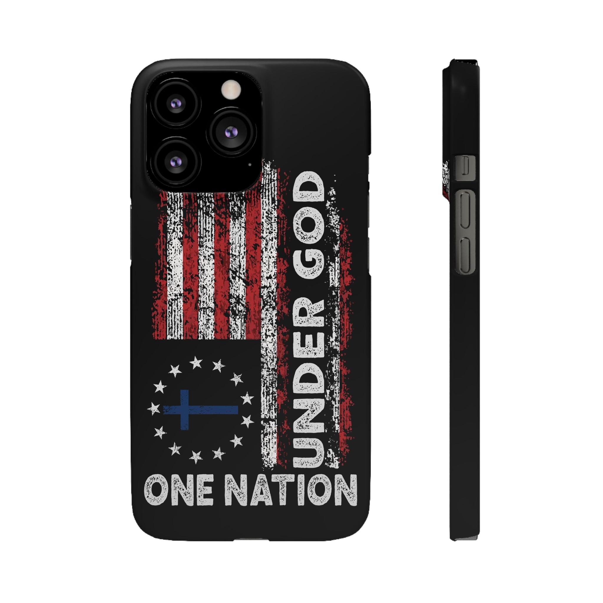 One Nation Under God American Flag - Snap Case Apple iPhone Case