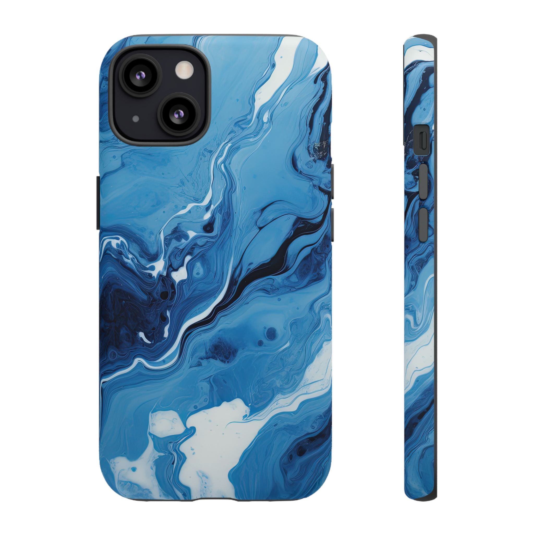 Blue Ocean Wave Marble - Tough Guard Apple iPhone Case