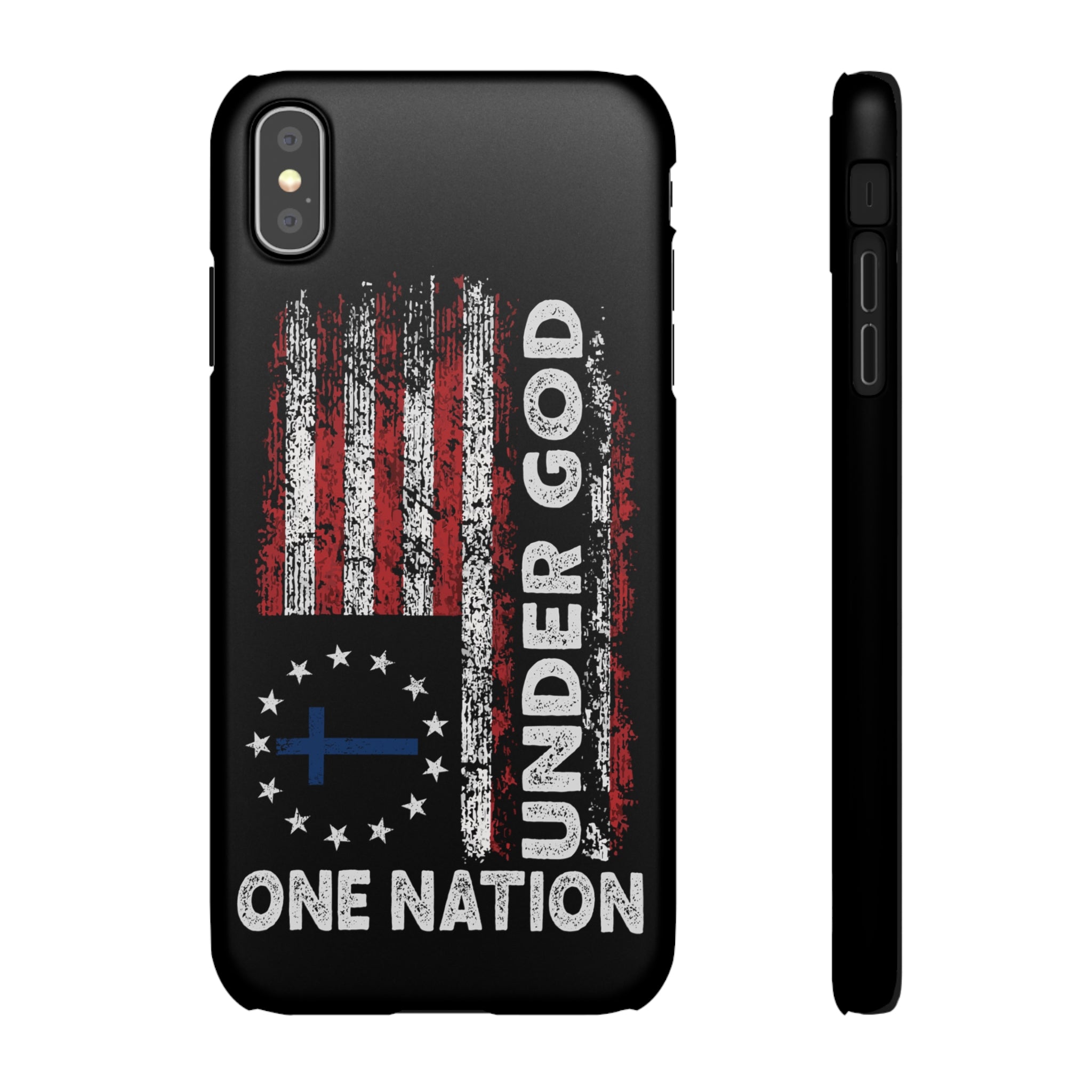One Nation Under God American Flag - Snap Case Apple iPhone Case