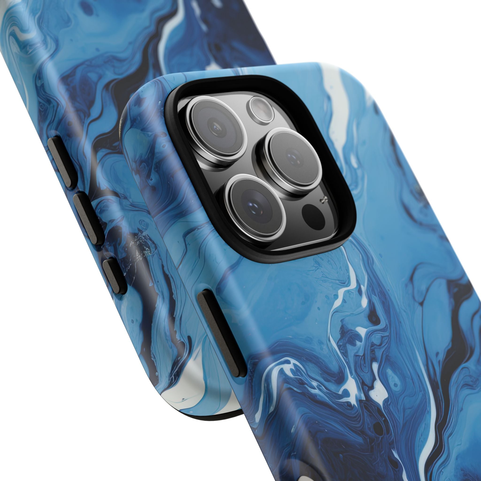 Blue Ocean Wave Marble - Tough Guard Apple iPhone Case